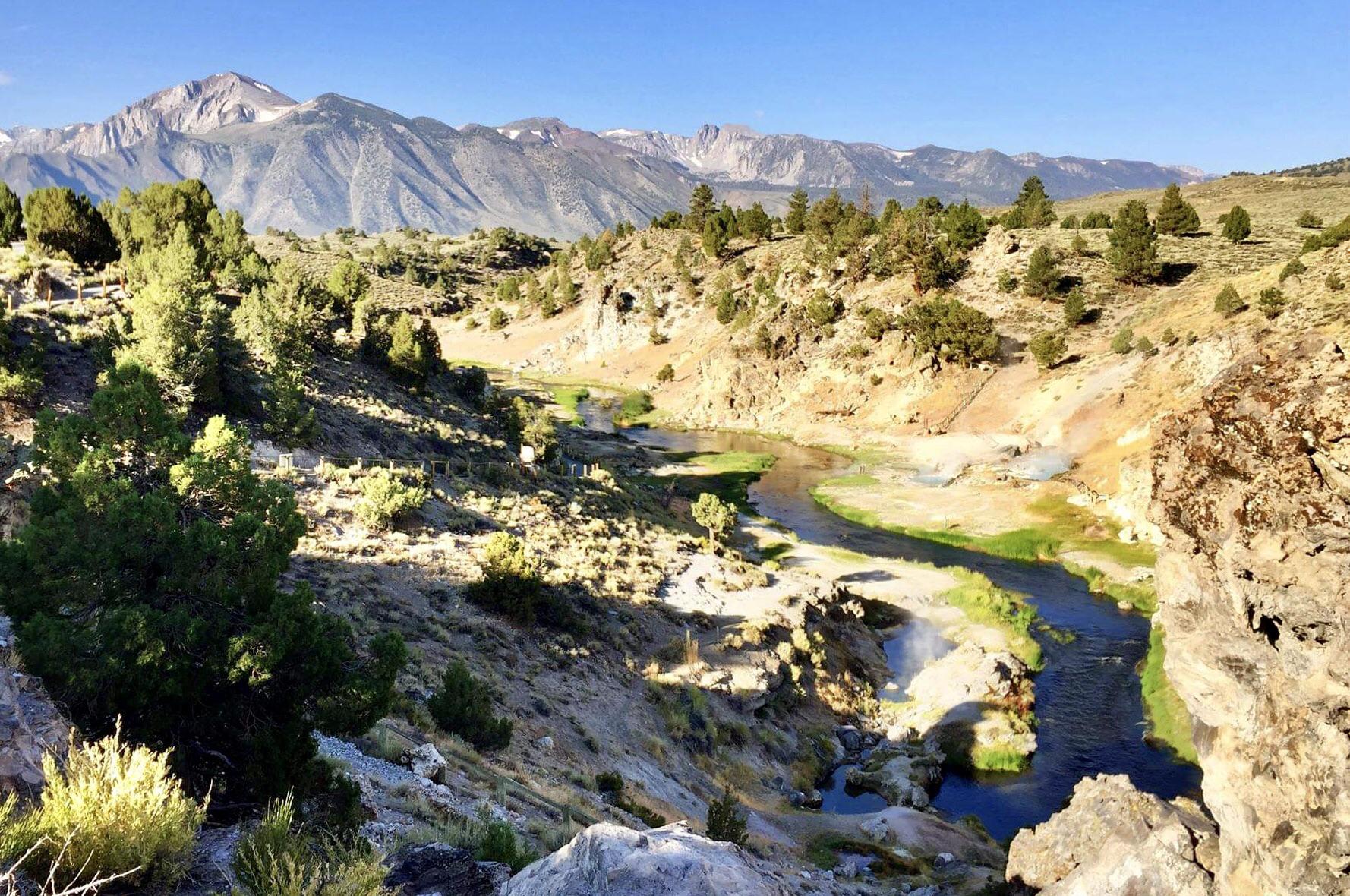 Hot Creek near Mammoth, CA r/HotSpringsWest