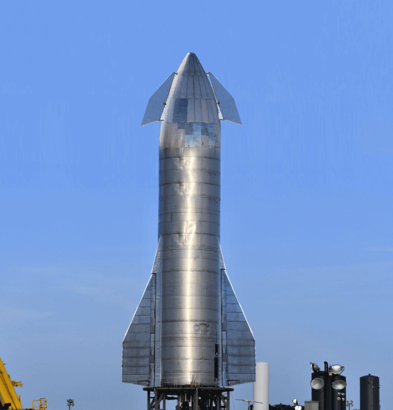 Composite image of SN5 with aero surfaces r/SpaceXLounge