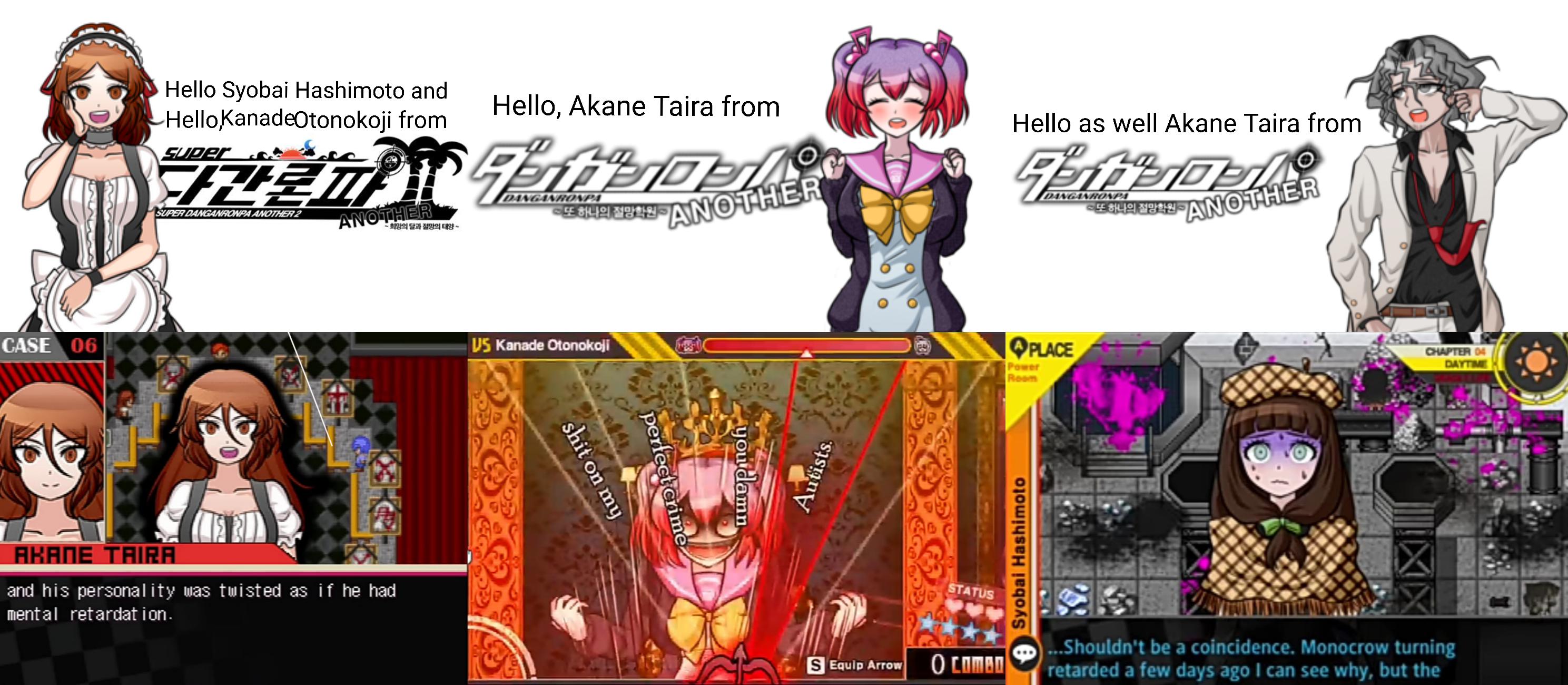 [SDRA2 SPOILERS] Akane Taira, Kanade Otonokoji, amd Syobai Hashimoto