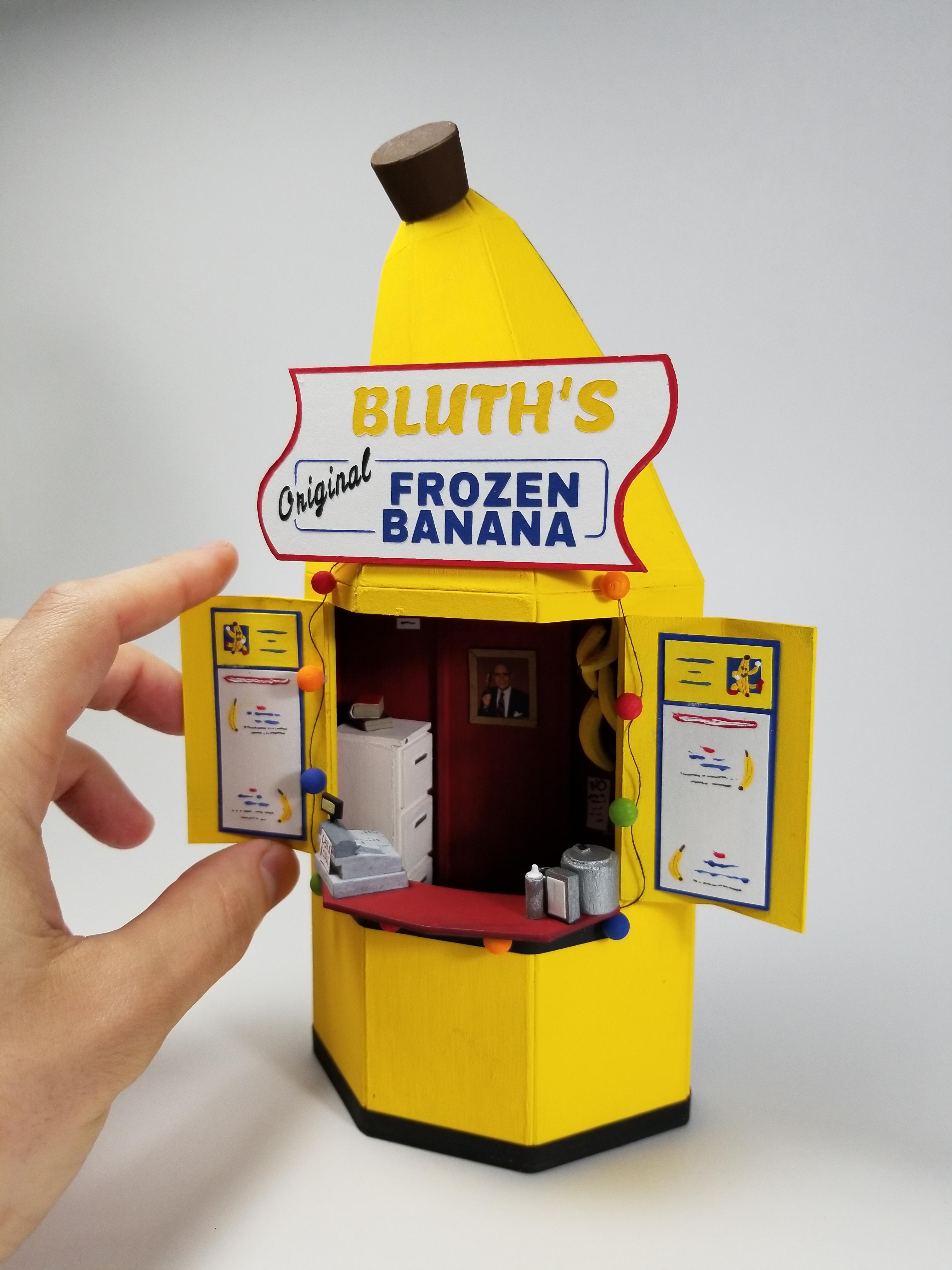 "Banana Stand" from Arrested development Paper, acrylic, foam r