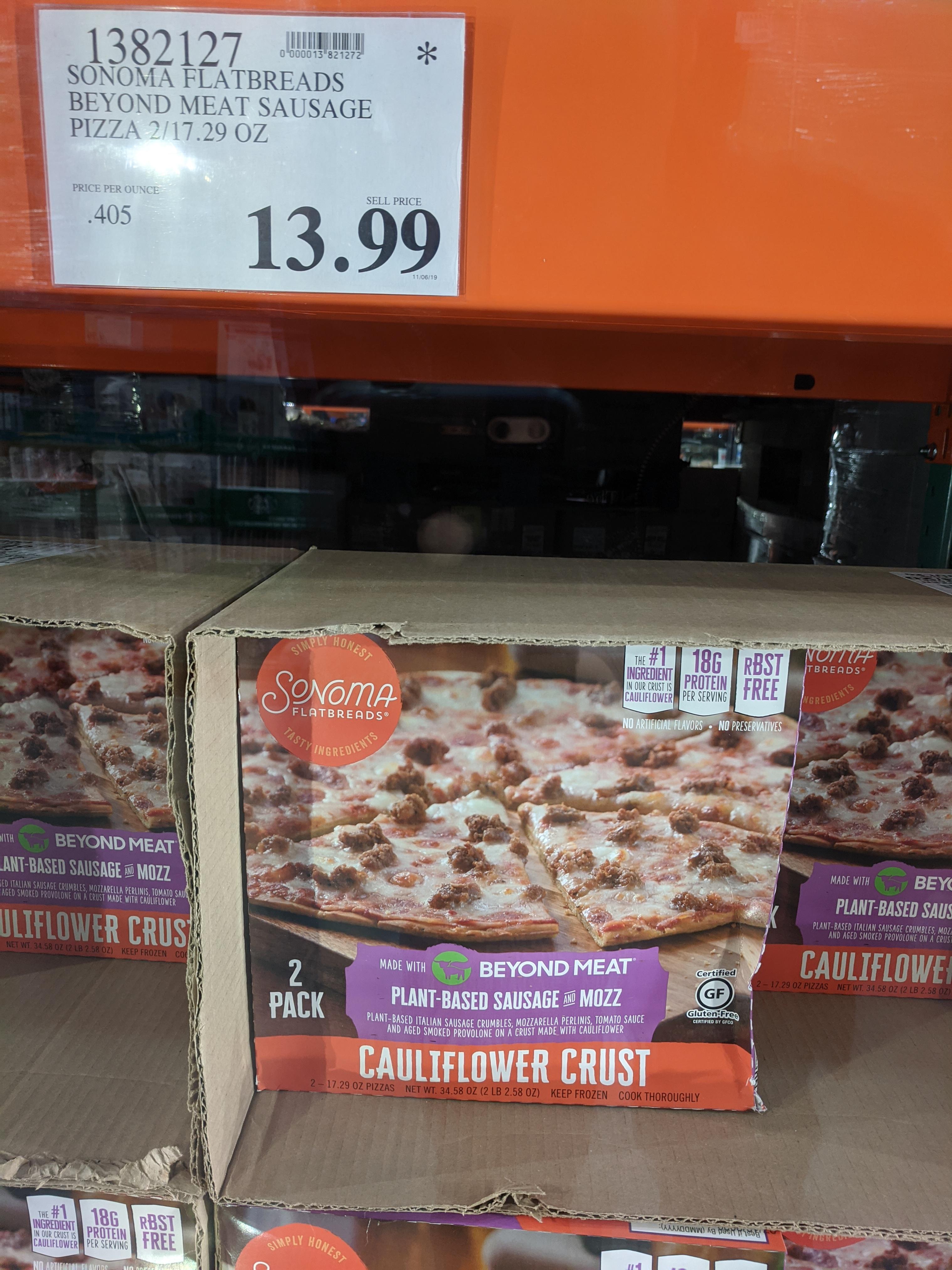 On my recent trip to Costco I spotted the Beyond Meat logo out of the