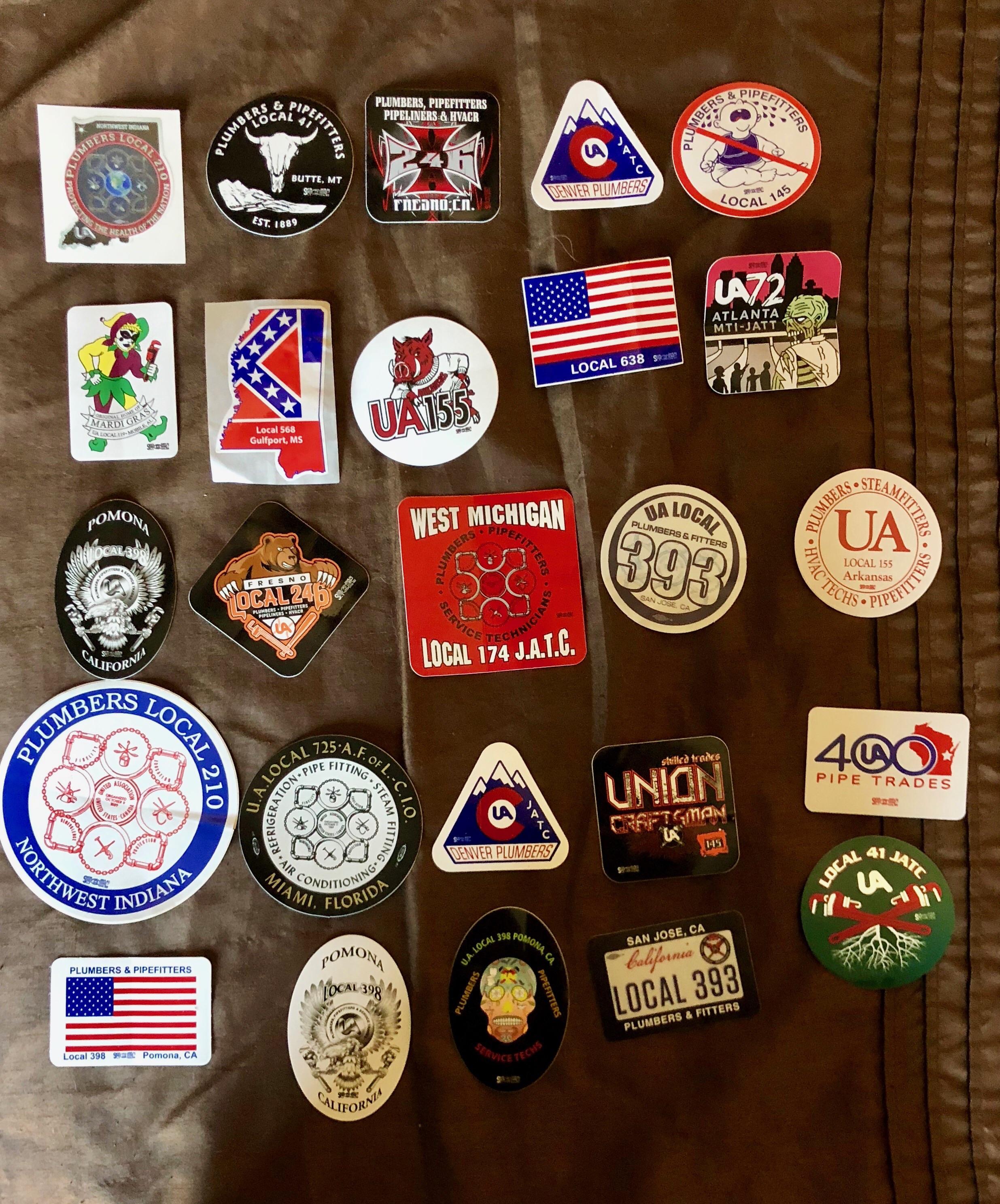 I see your UA stickers r/Plumbing