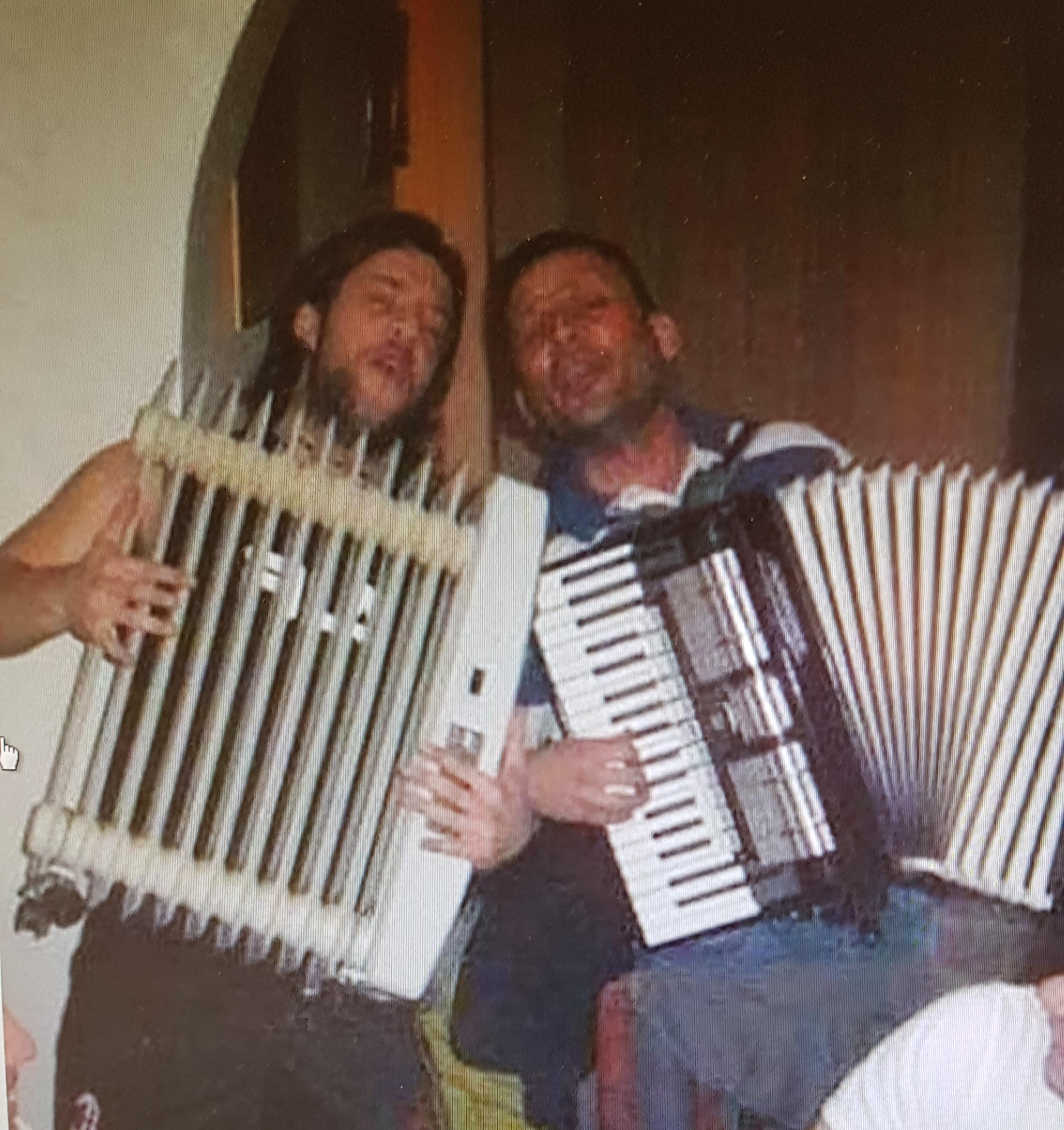 Richard and some other guy playing the accordion. Didn't know Richard