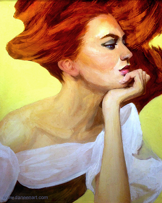 Summer Heat, Oil on Canvas, 8"x10" r/Art