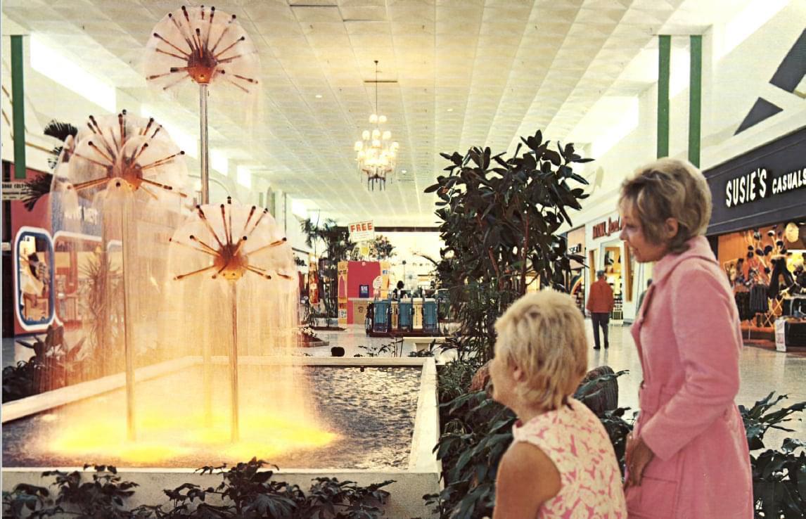 Eastern Hills Mall, Clarence (Buffalo area), NY, in a circa 1972 photo
