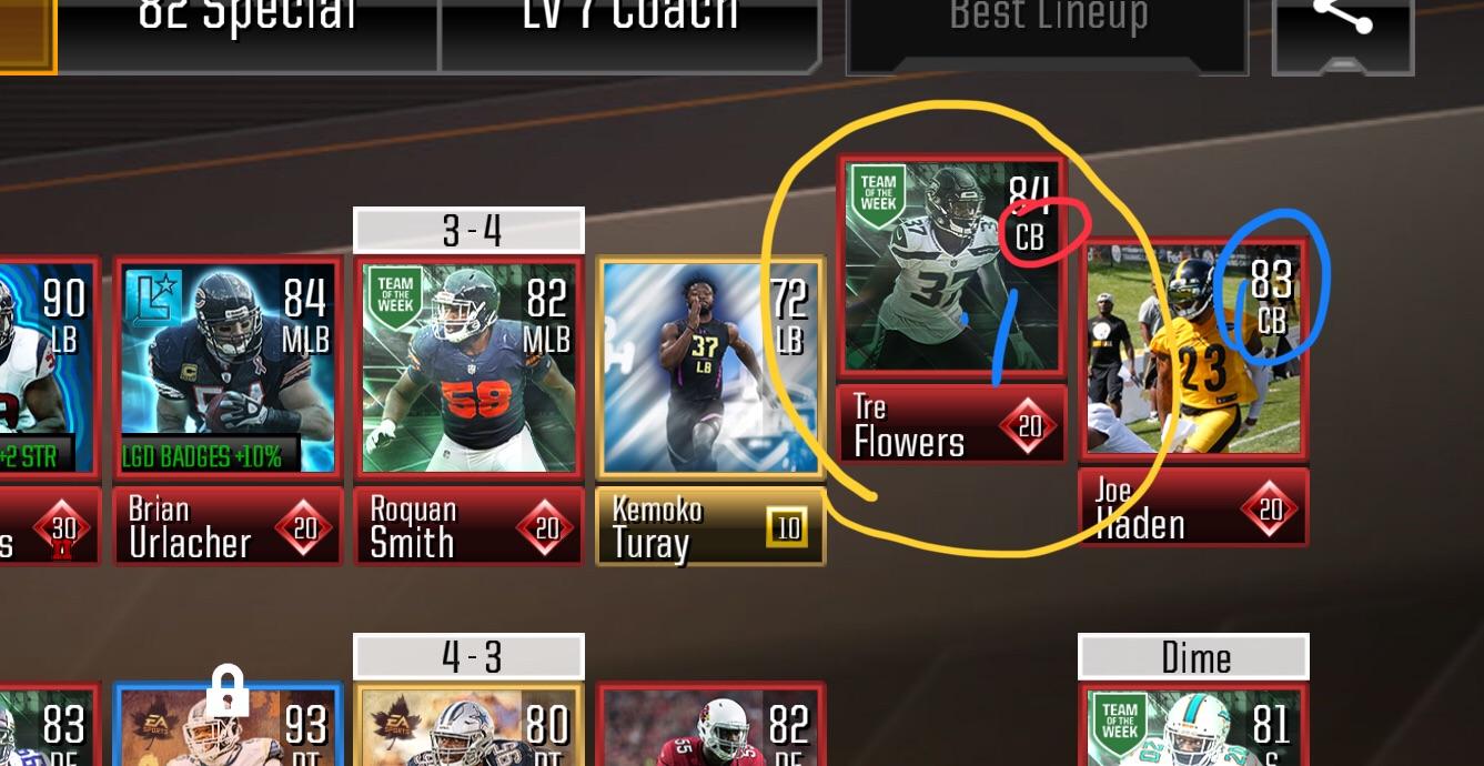 Cornerback turned Safety. r/MaddenMobileForums