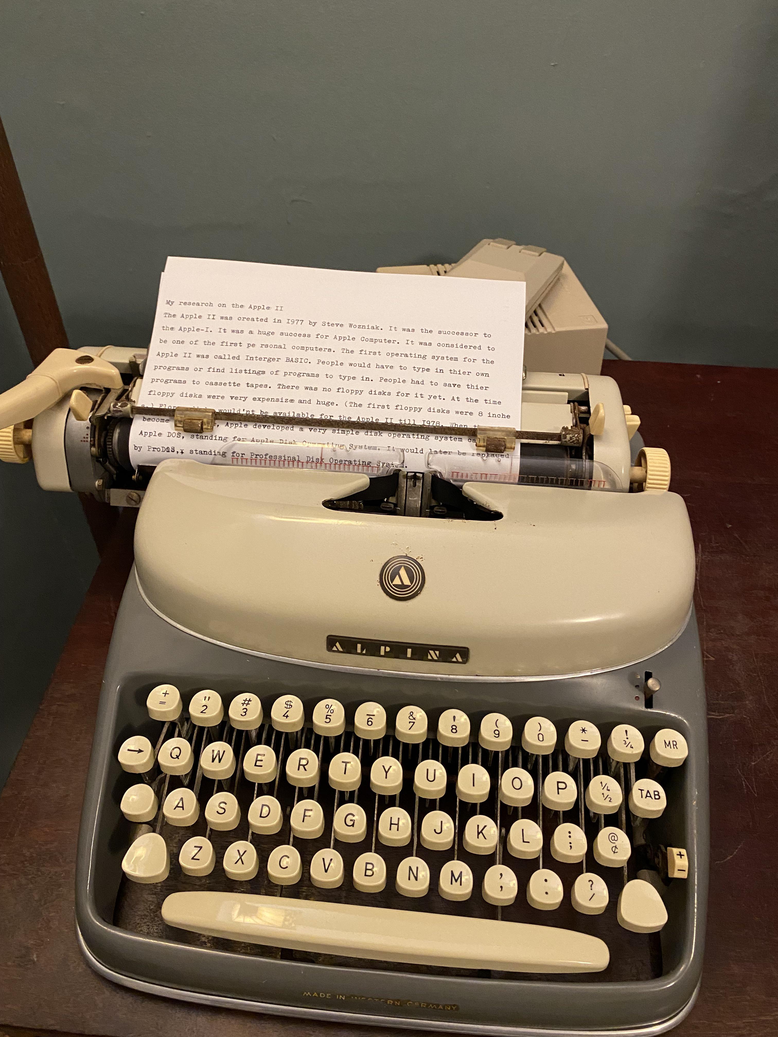 Does anyone have any information on this typewriter? Had it for a while