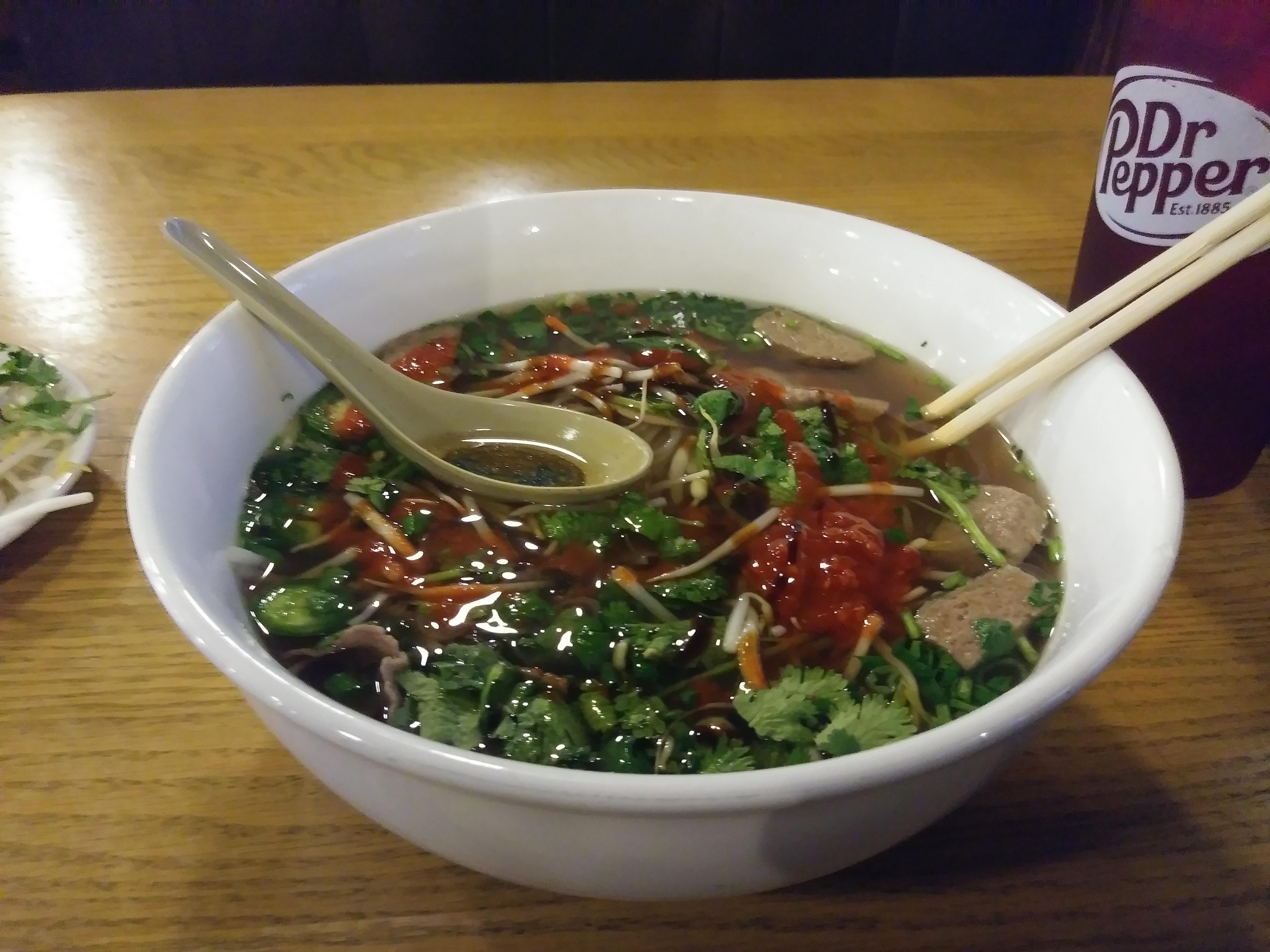Hungover on a Wednesday. This made me feel right as rain. Pho Saigon
