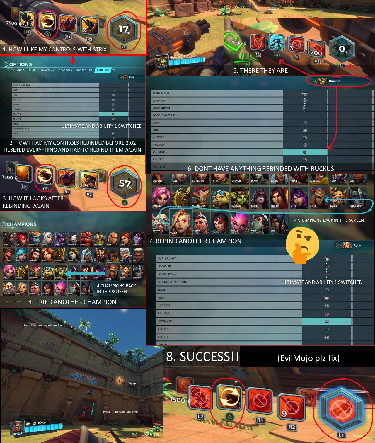 Bug when rebinding controls on console since 2.02. Controls rebinded to