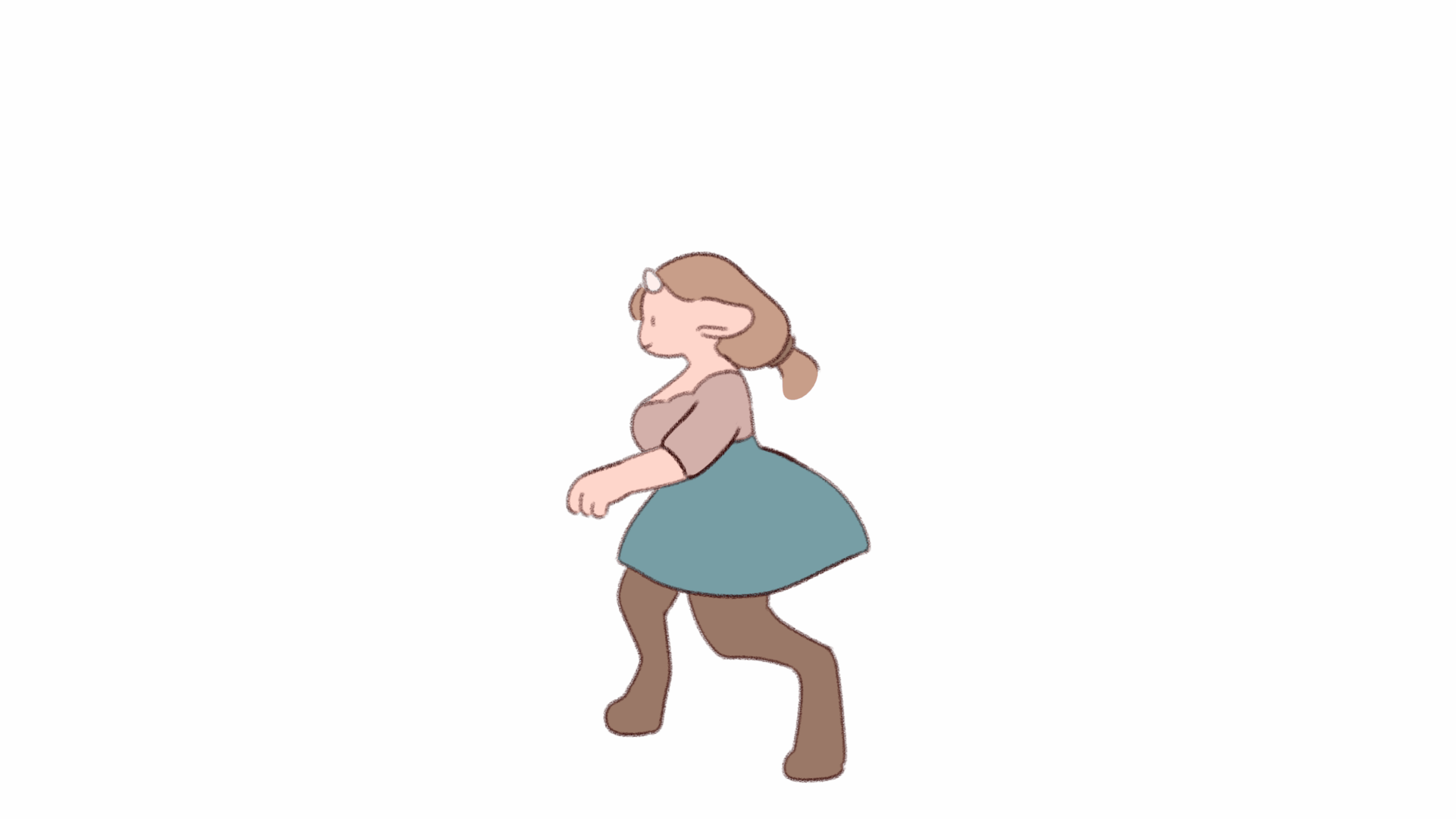 Woman Running Gif
