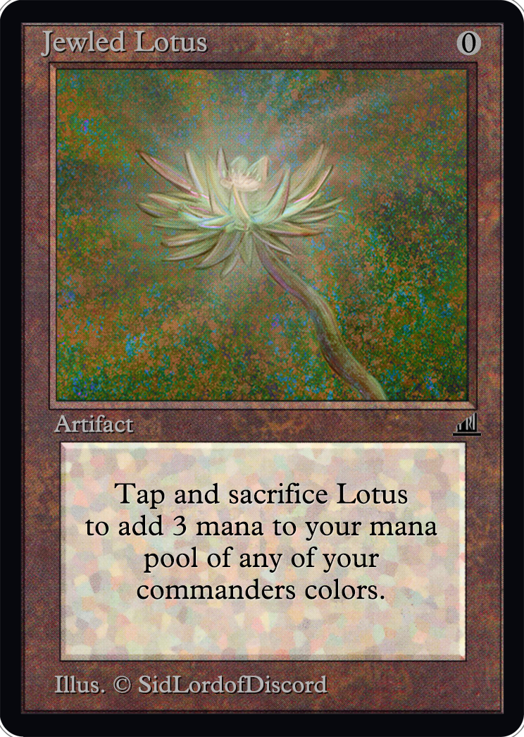 Jeweled Lotus (is there anything that could be improved?) r/mtgaltered