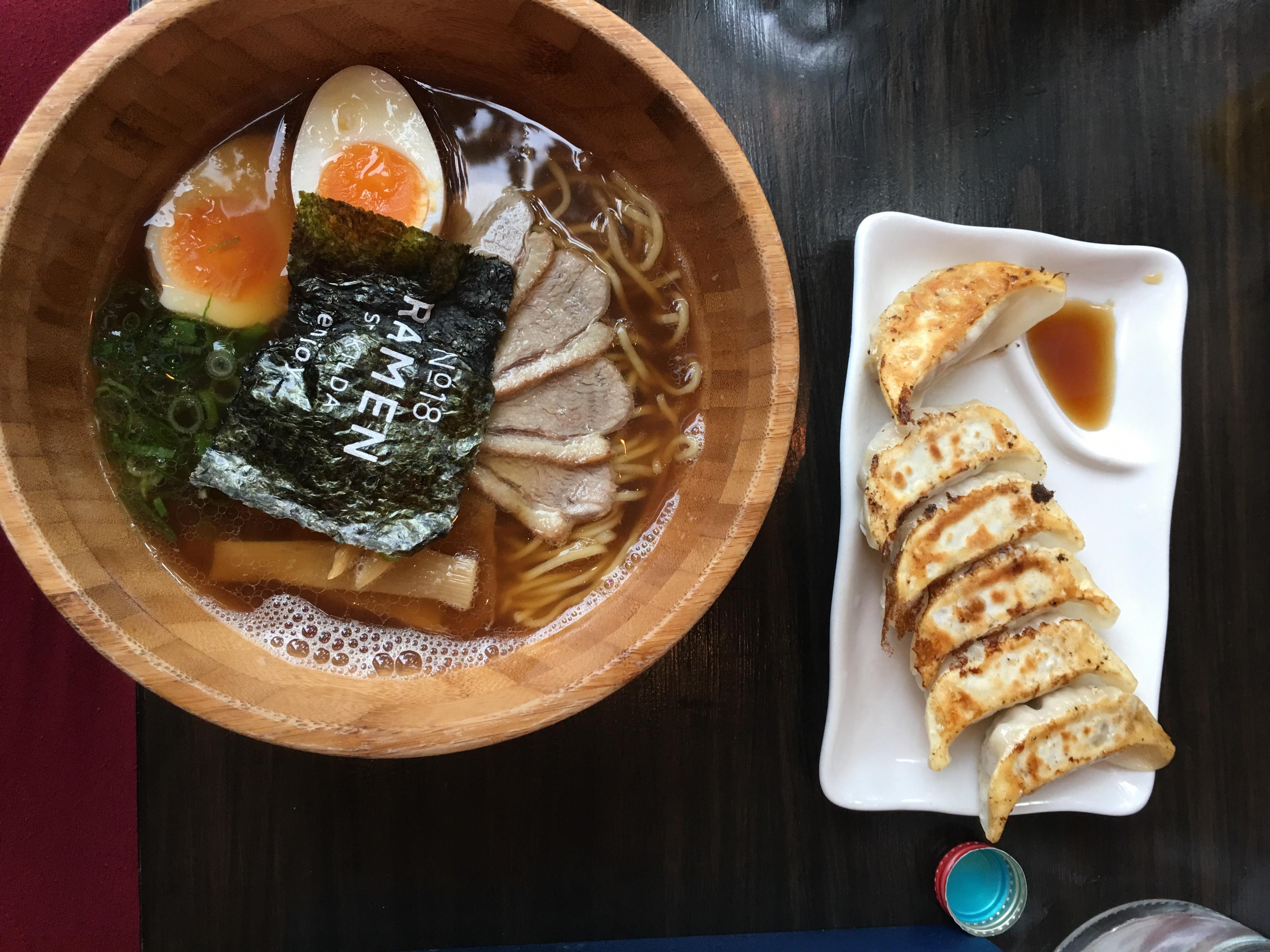 Chicken+Fish broth with Duck Breast and Pork Gyoza r/ramen
