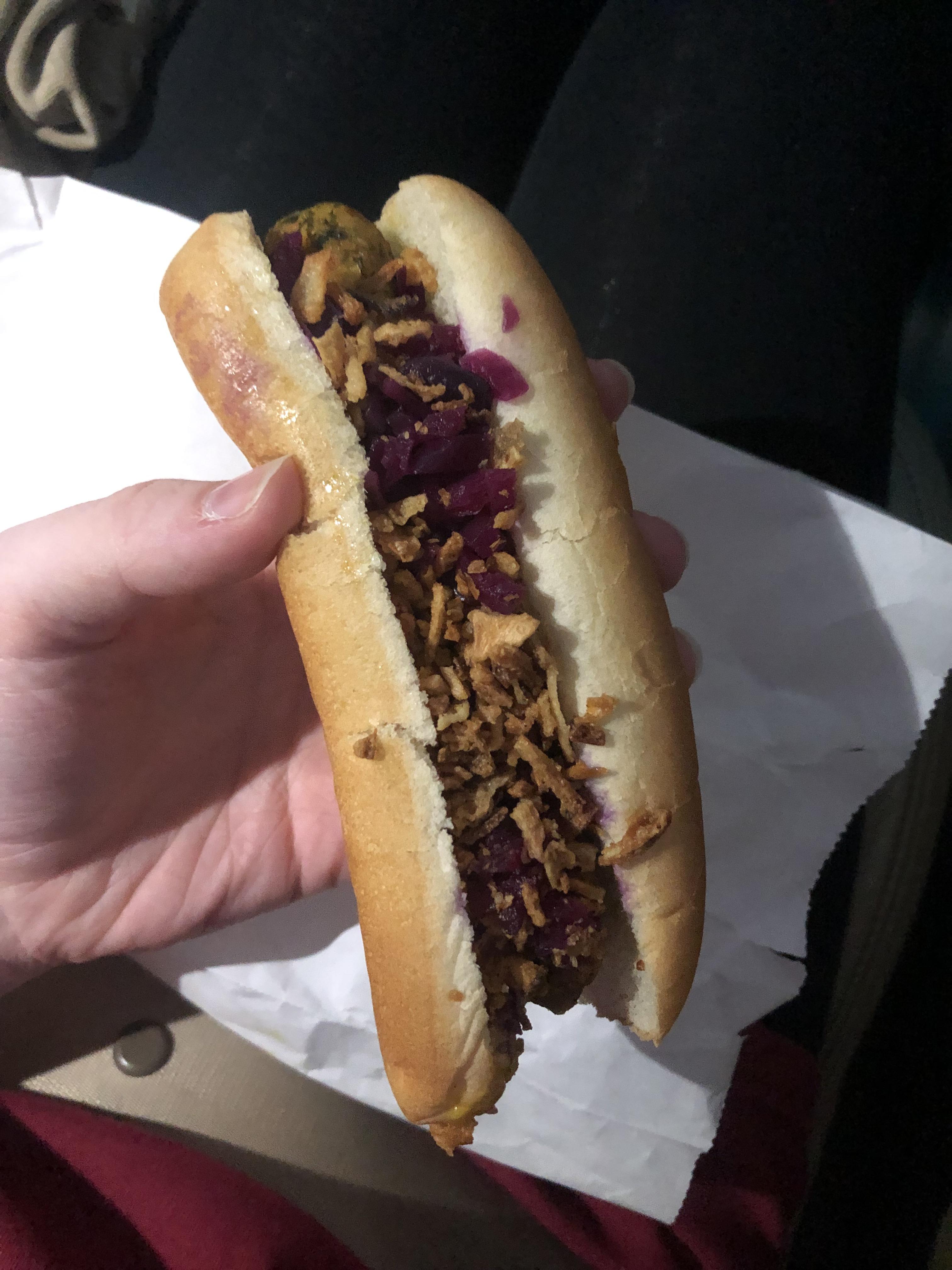 Tried the Ikea veggie dog for the first time today. Only 75 CENTS and