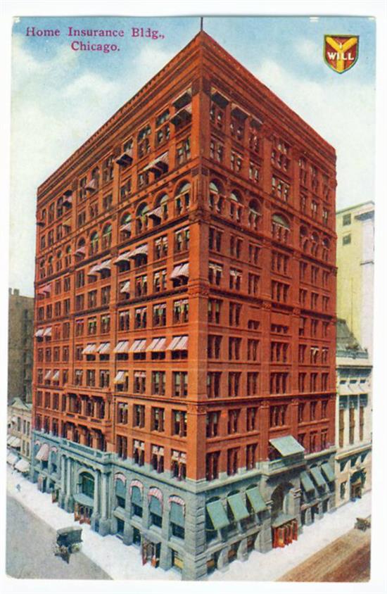 The world's first skyscraper, the Home Insurance Building, was