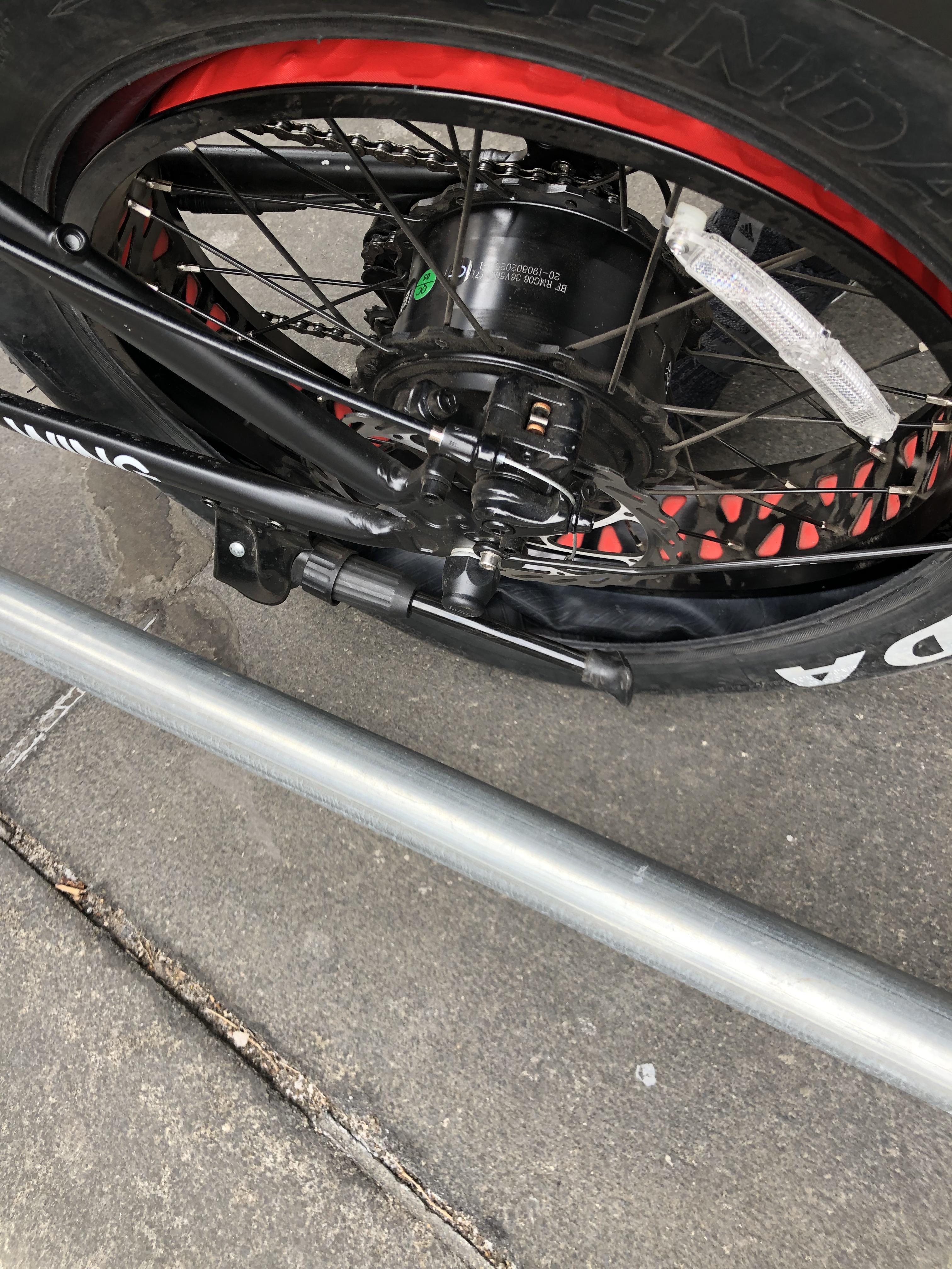 Tire came off rim while riding to work in NYC. With current events