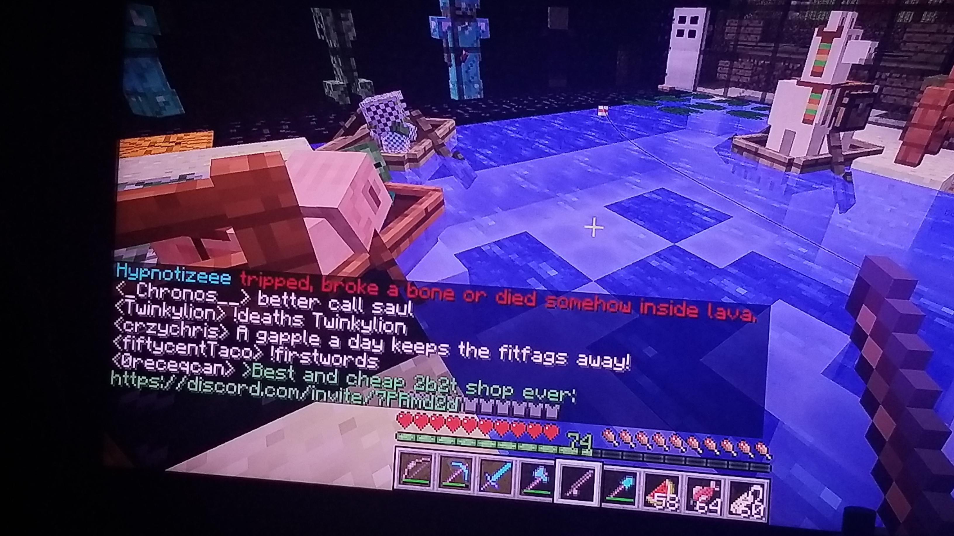 Base continues to survive ! 8 months in , fishing hole with all my mob