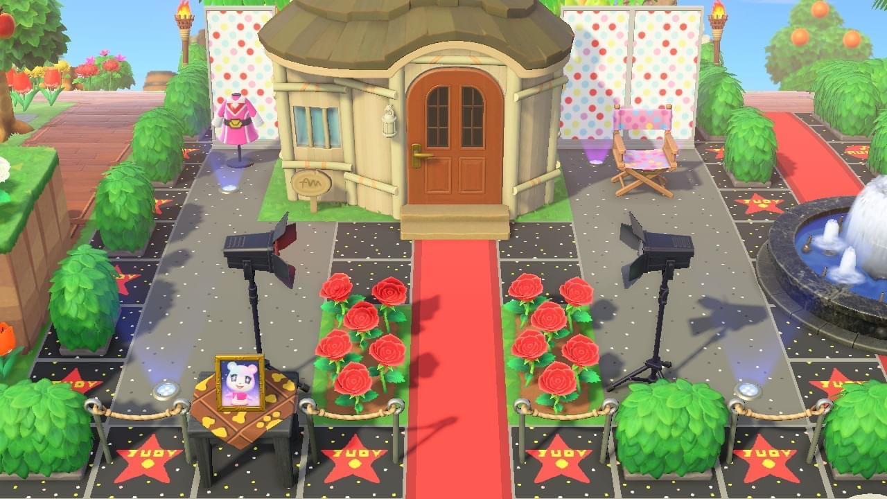 Judys house. Hollywood star theme. She’s such a bright spark of Animal Crossing. Love her! Tried
