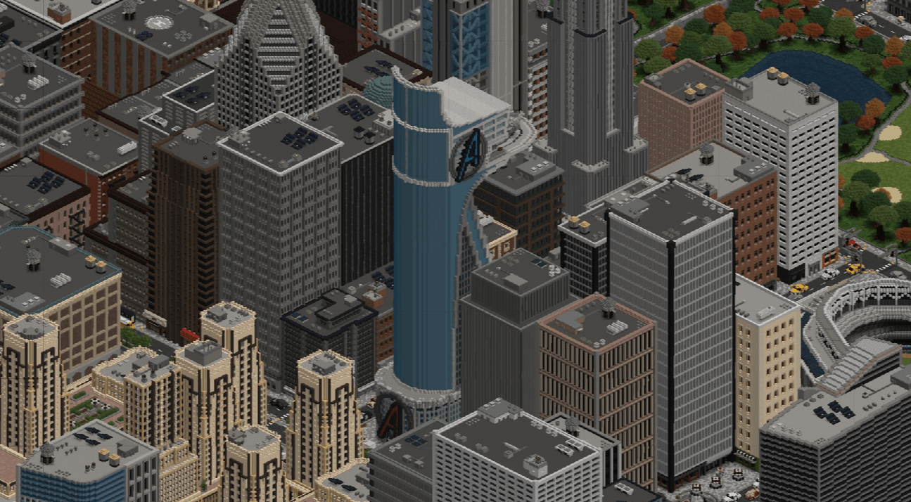 Avengers Tower Built in Minecraft r/Minecraft
