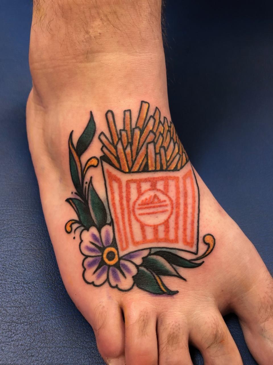 Whataburger fries done by chris cotner austin tattoo