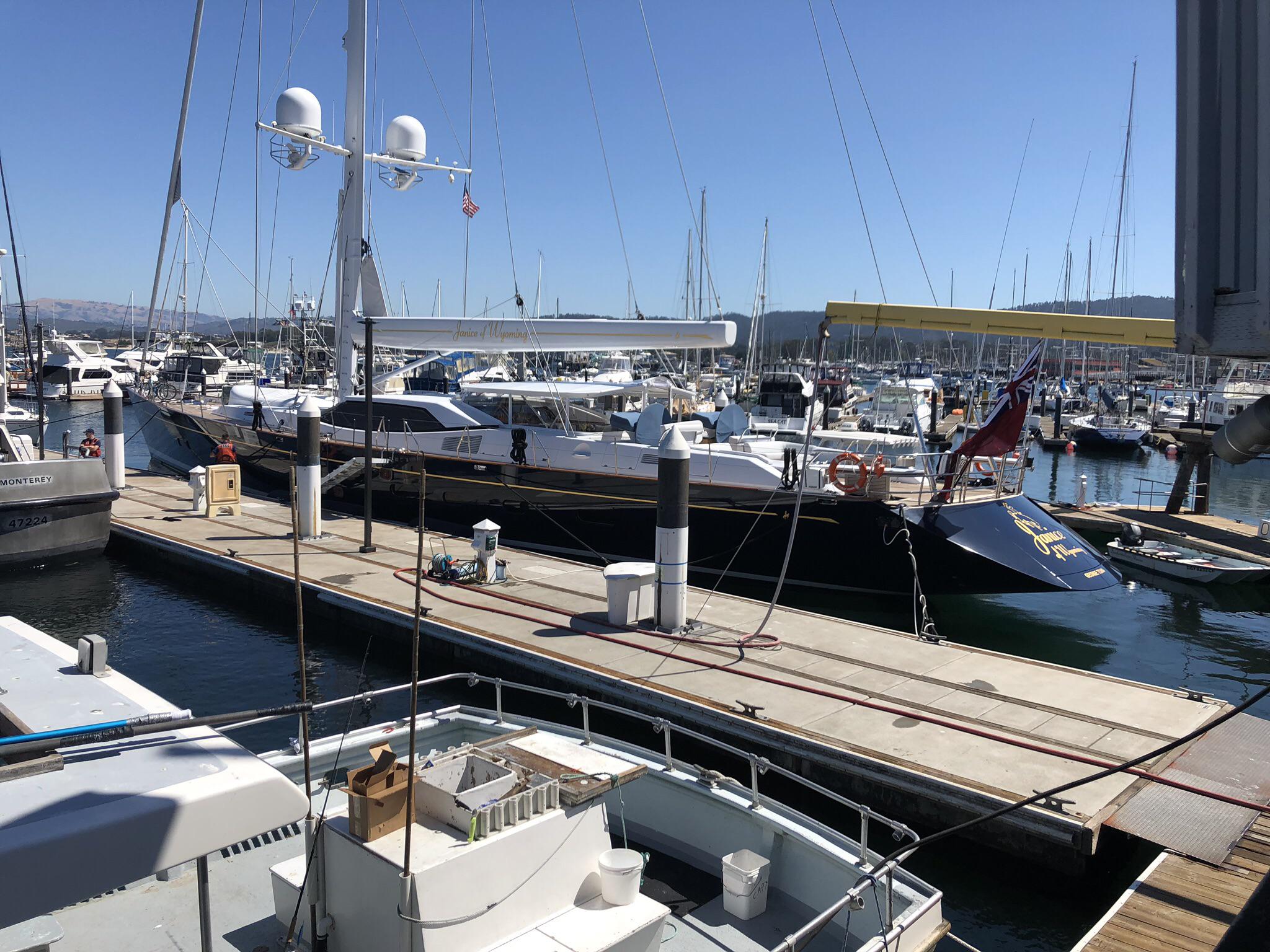 Janice of Wyoming, Monterey Bay, 9/2019. 130 feet, 6 crew, and winches