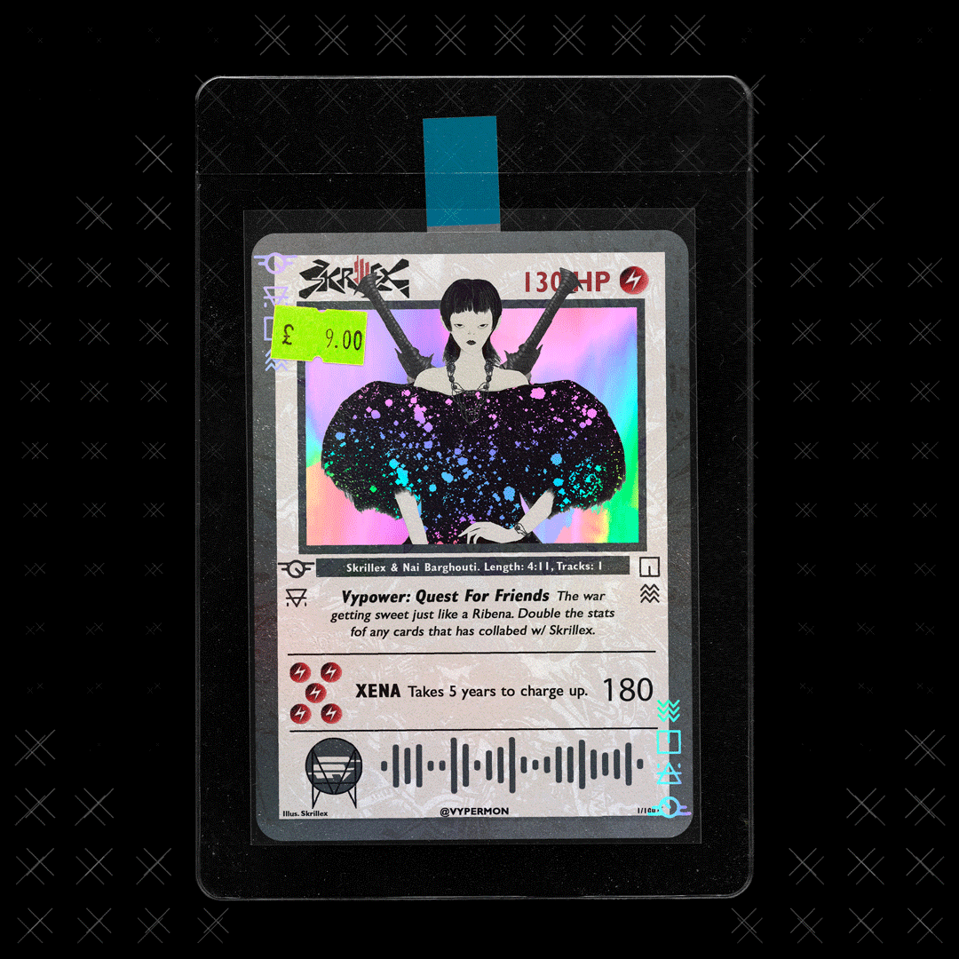 XENA TRADING CARD CONCEPT + recess & dog blood. r/skrillex