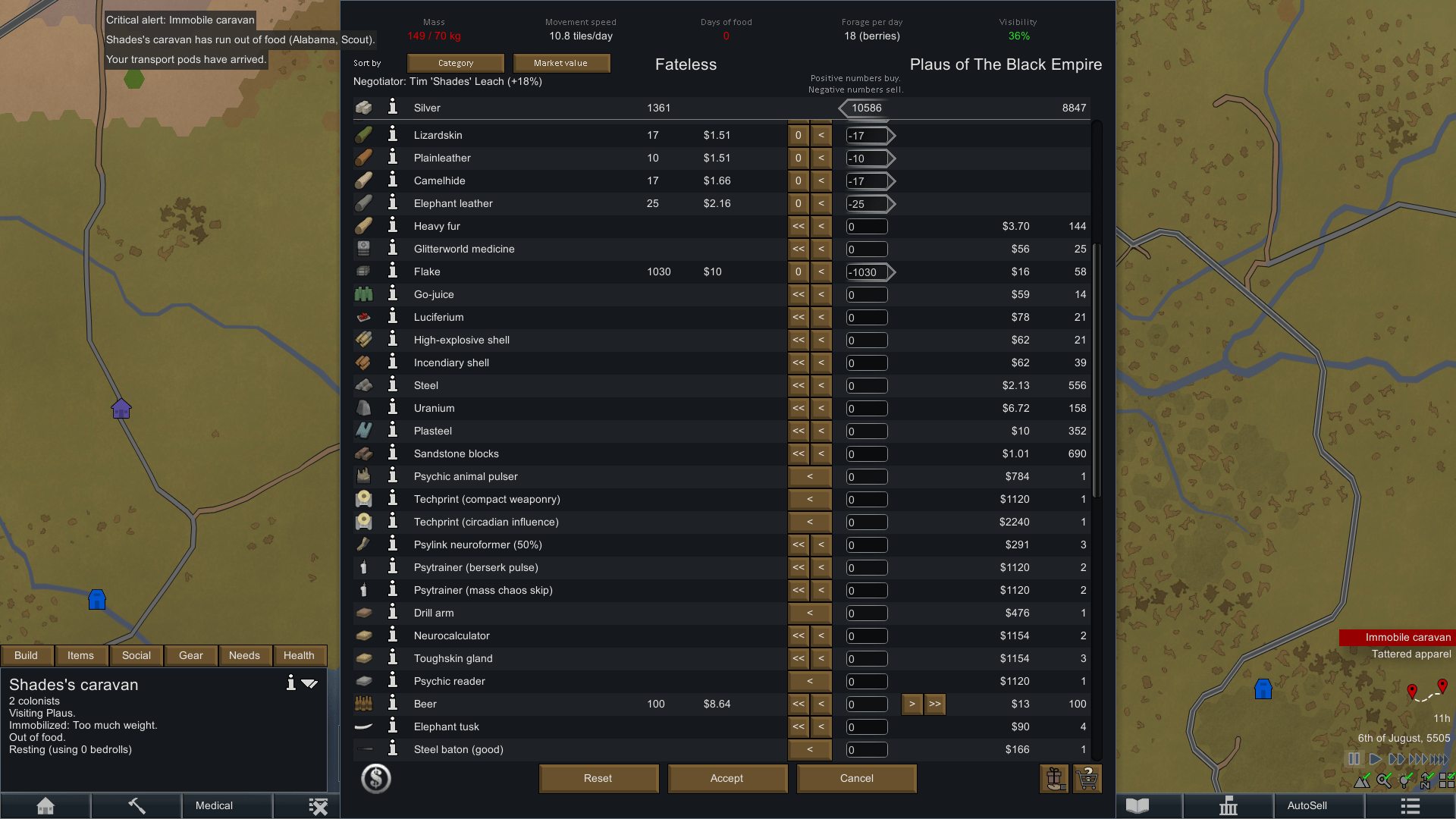 First ever 10k silver trade. I am the empire here, a flake one! r