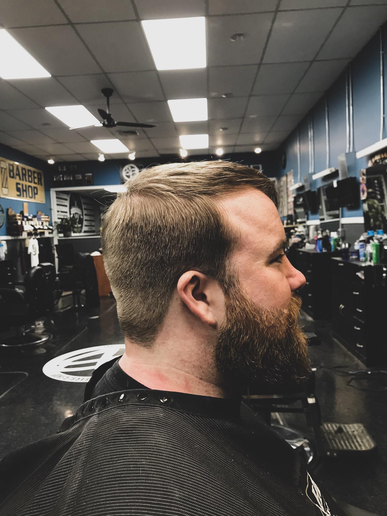 Student Barber! Did my first beard trim on my long time friend