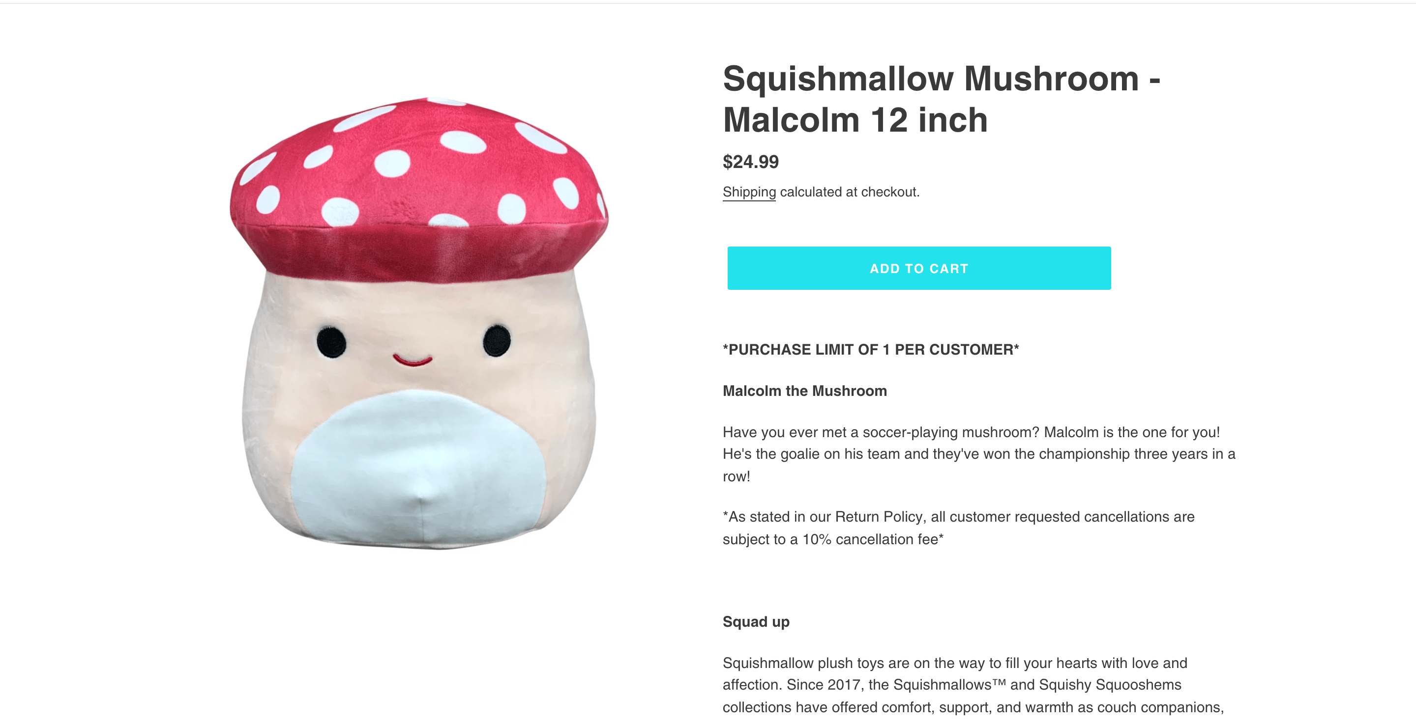 12 inch at owl and goose gifts r/squishmallow