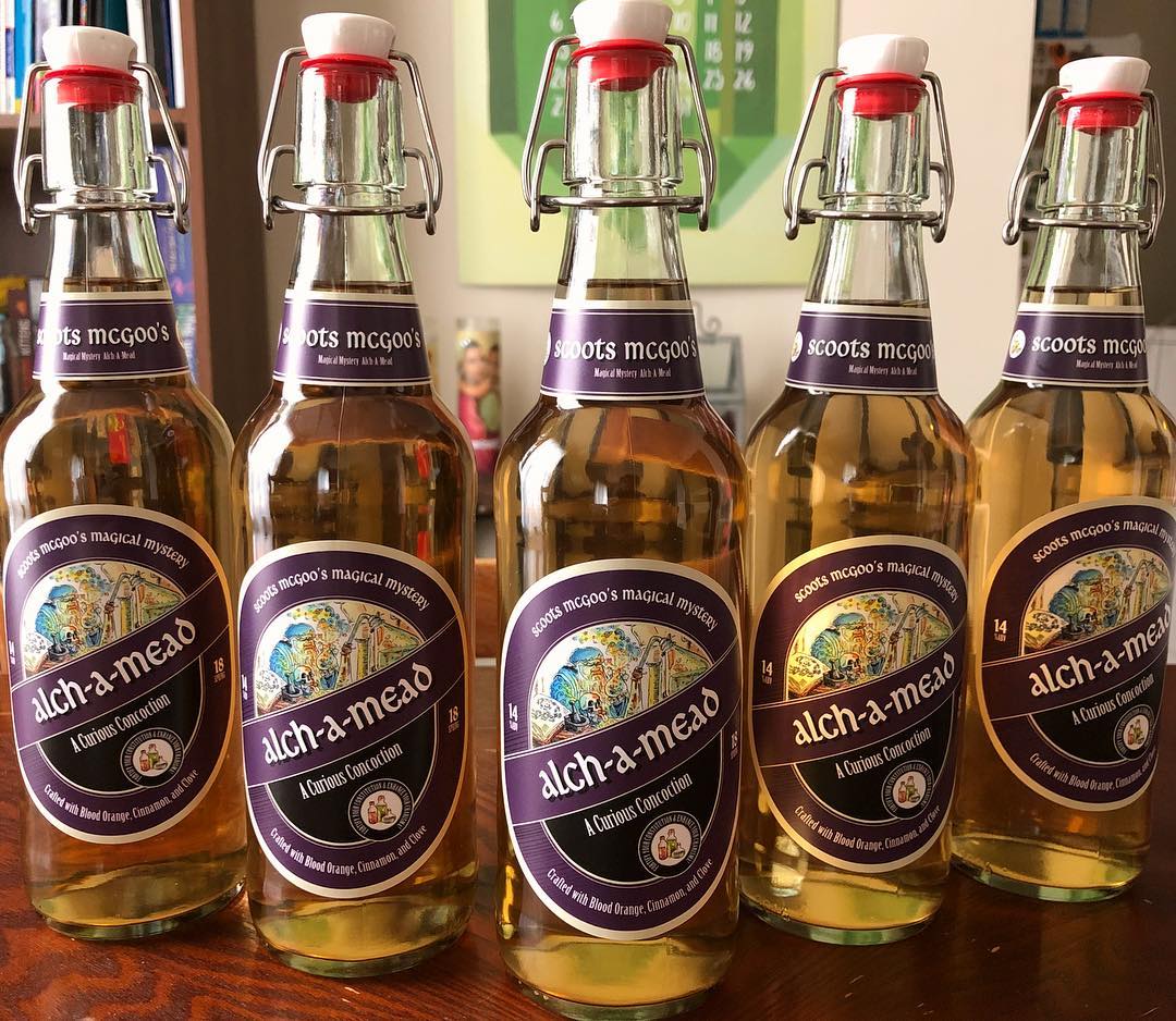 Brewed some mead for our campaign! [OC] [Homebrew] r/DnD