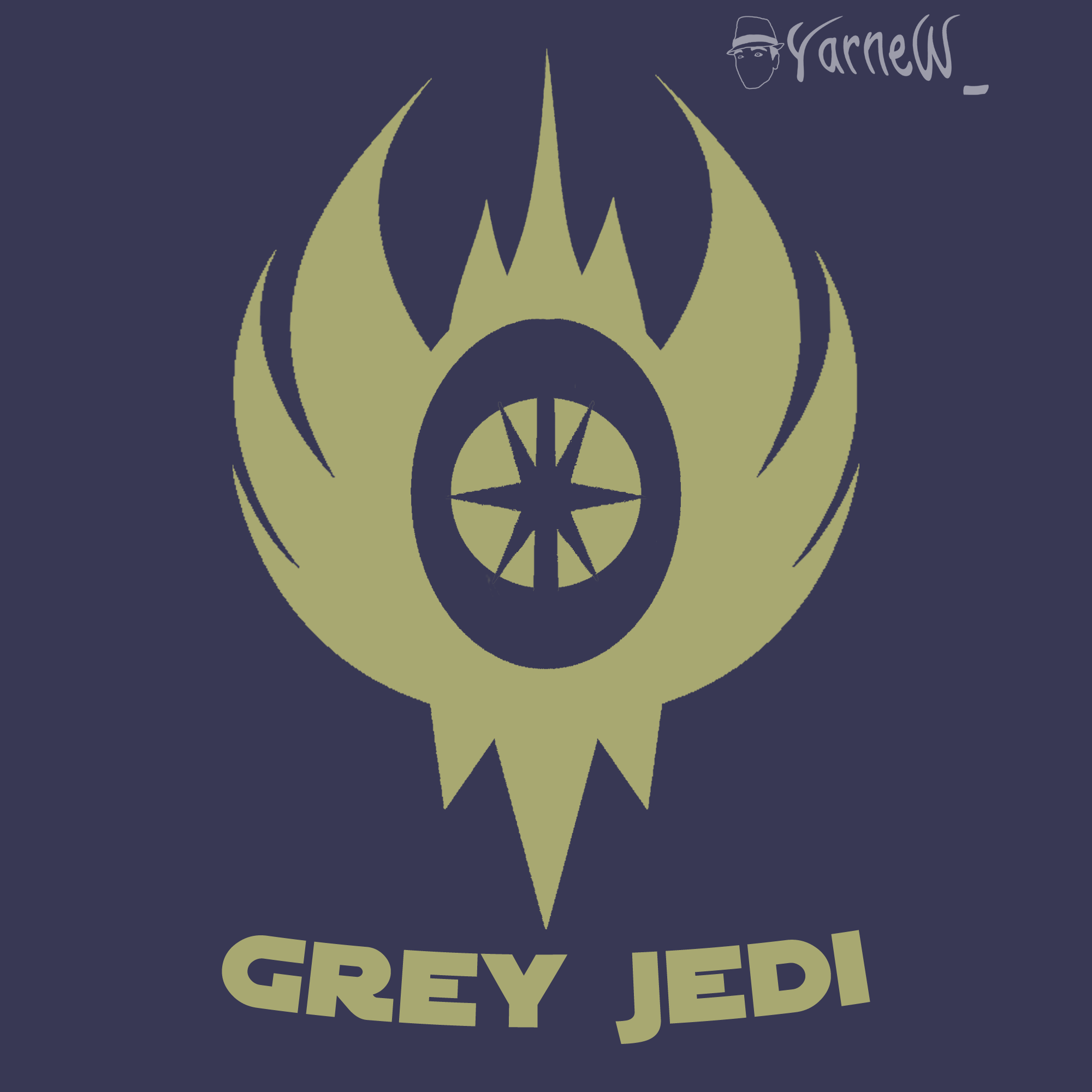 If Disney makes Grey Jedi cannon here is an idea for there logo I made