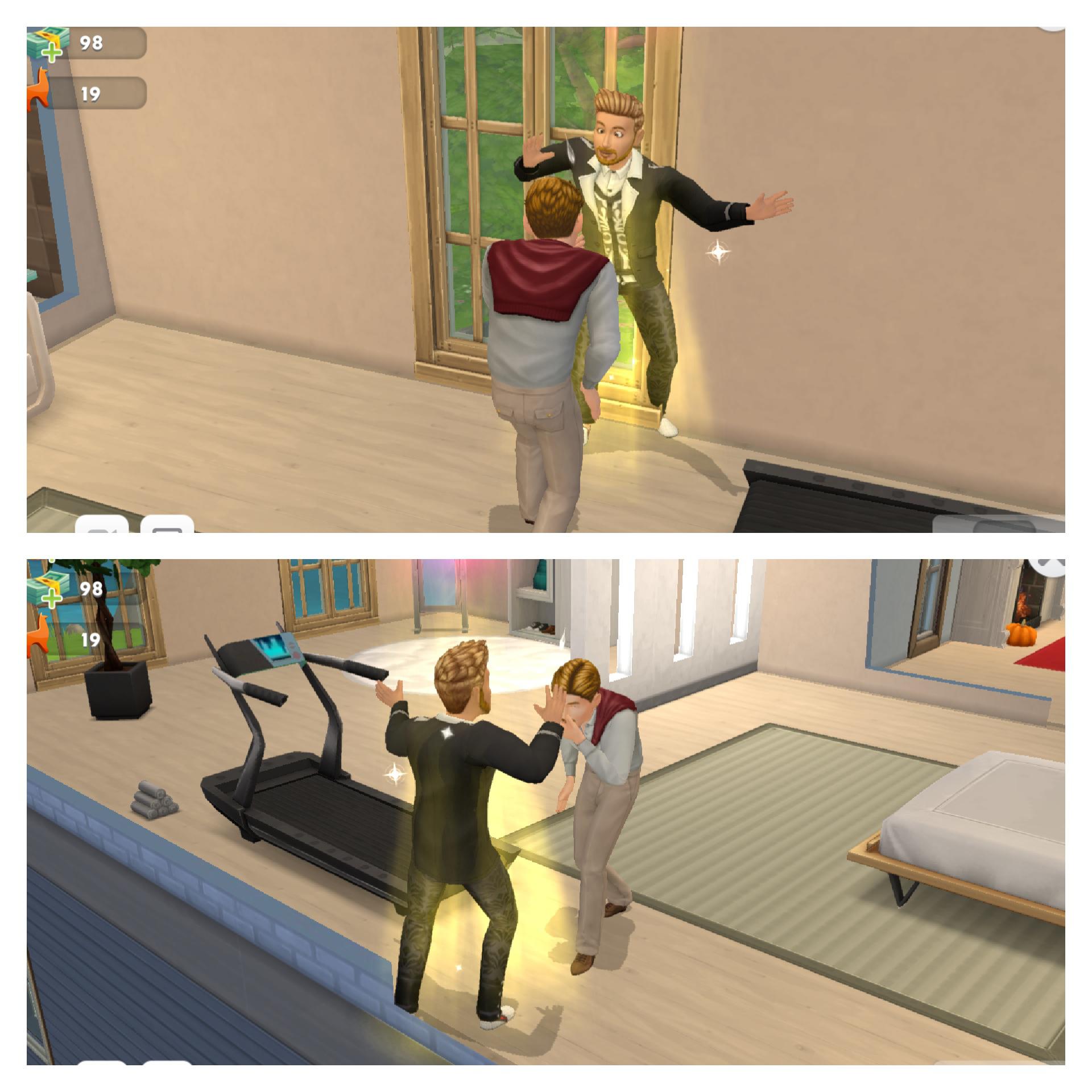 My Sim, Lorenzo, has a controversial relationship with Malcolm and I