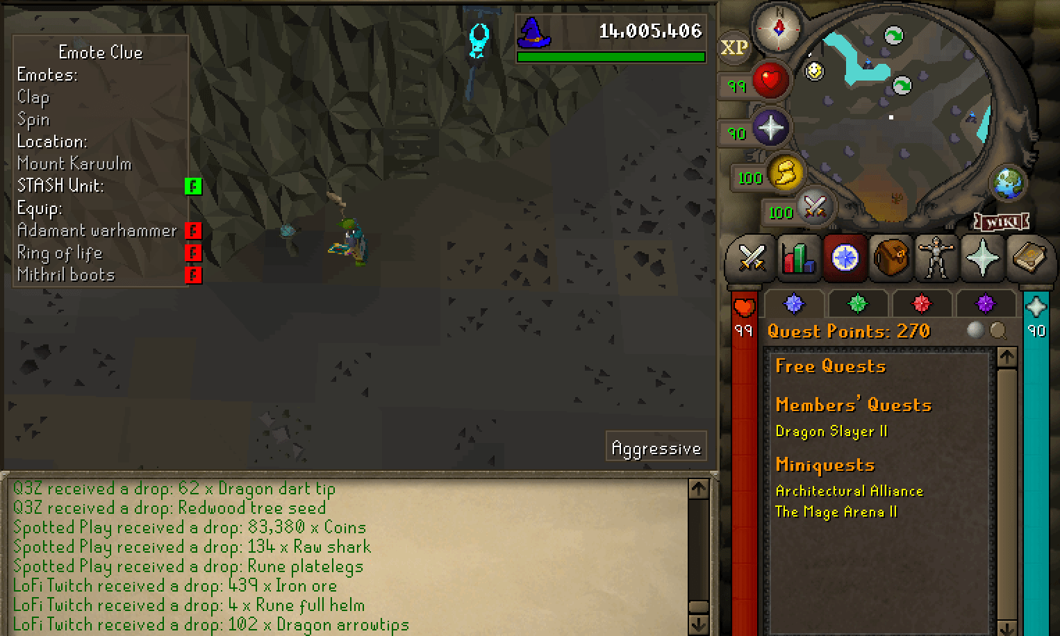 Osrs Stash Unit Pockets and bags of scavs. Janel Star