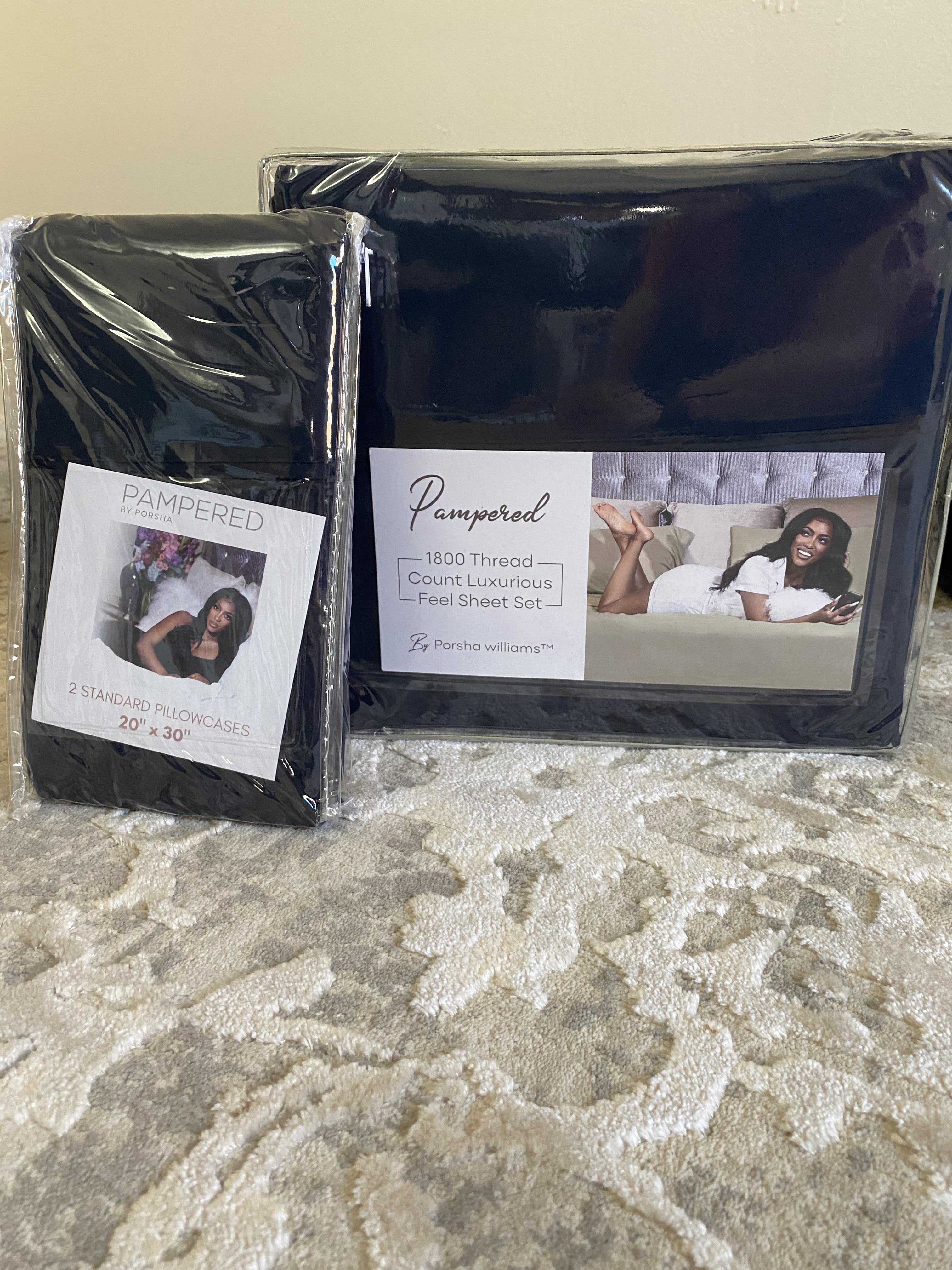 Pampered by Porsha sheets came today! Only took a few days to ship! r
