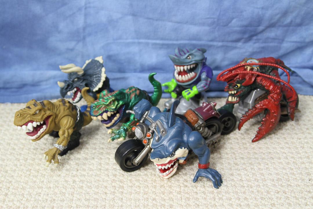 Some cool Street Sharks and Extreme Dinosaurs action figures! Bought