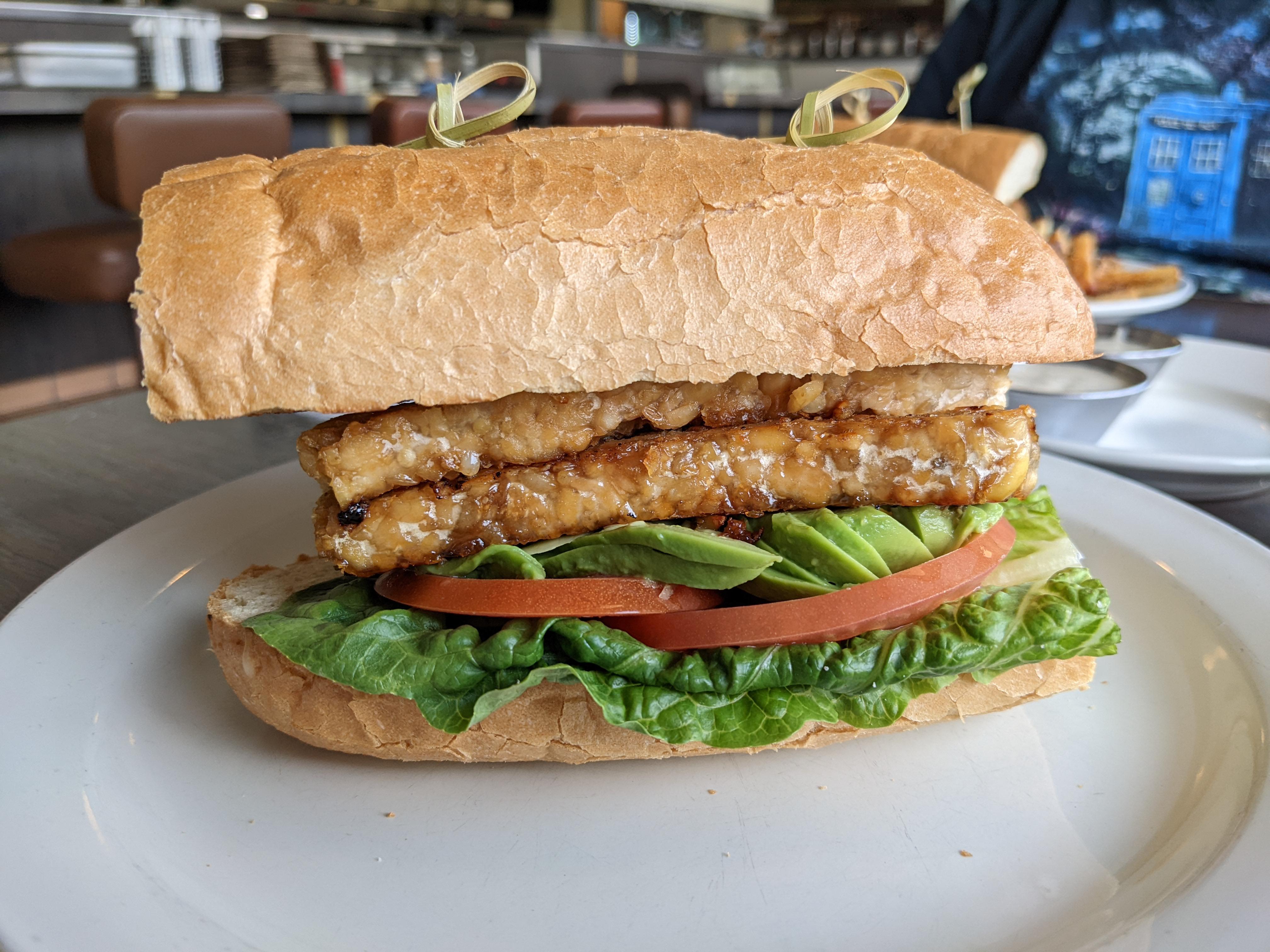 ABLT from Vertical Diner in Portland, Oregon. Avocado, Tempeh bacon