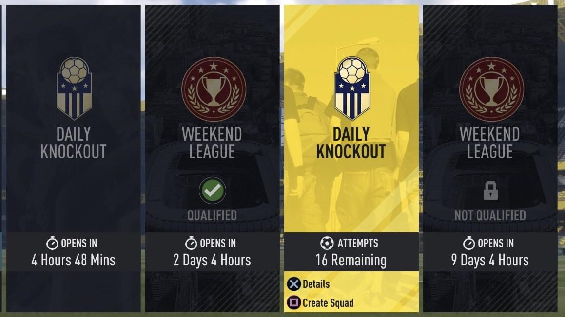 PSA Next week there is only one Daily Knockout Tournament. No entry