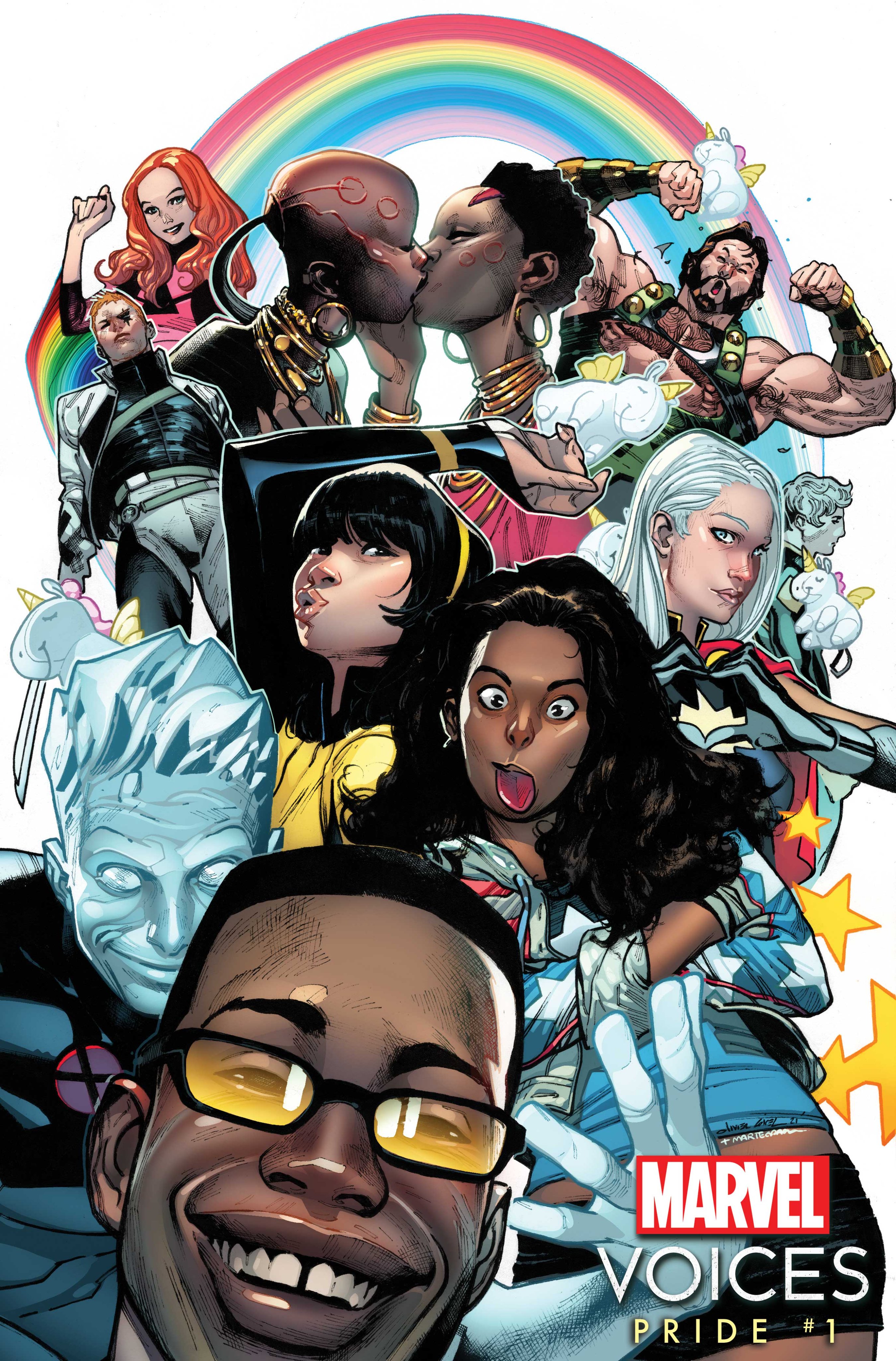 Marvel Voices Pride 1 variant cover by Olivier Coipel xmen