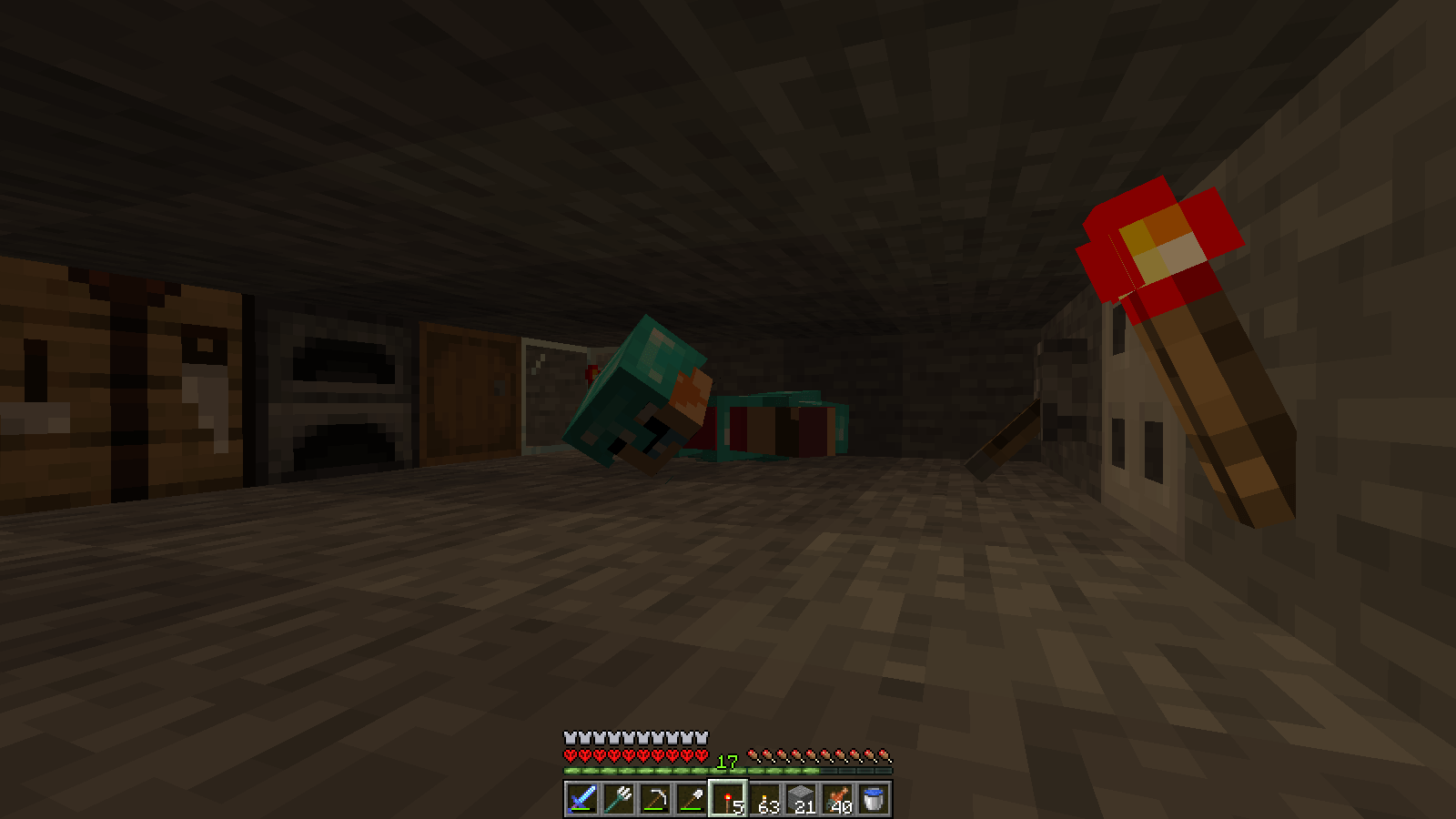 Made a panic room under my base that makes me panic r/Minecraft