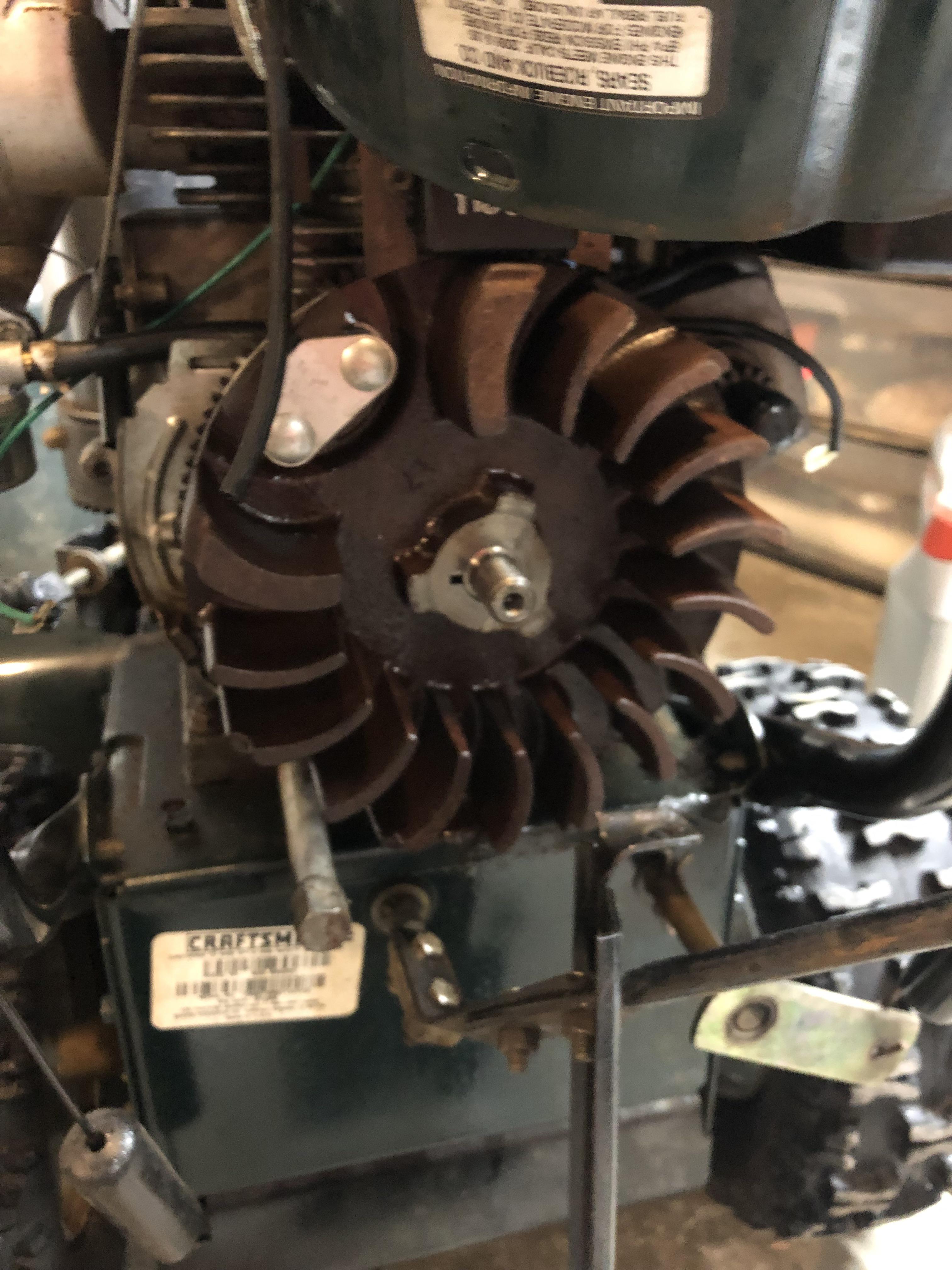How to remove flywheel from craftsman snowblower model 536.886261 r