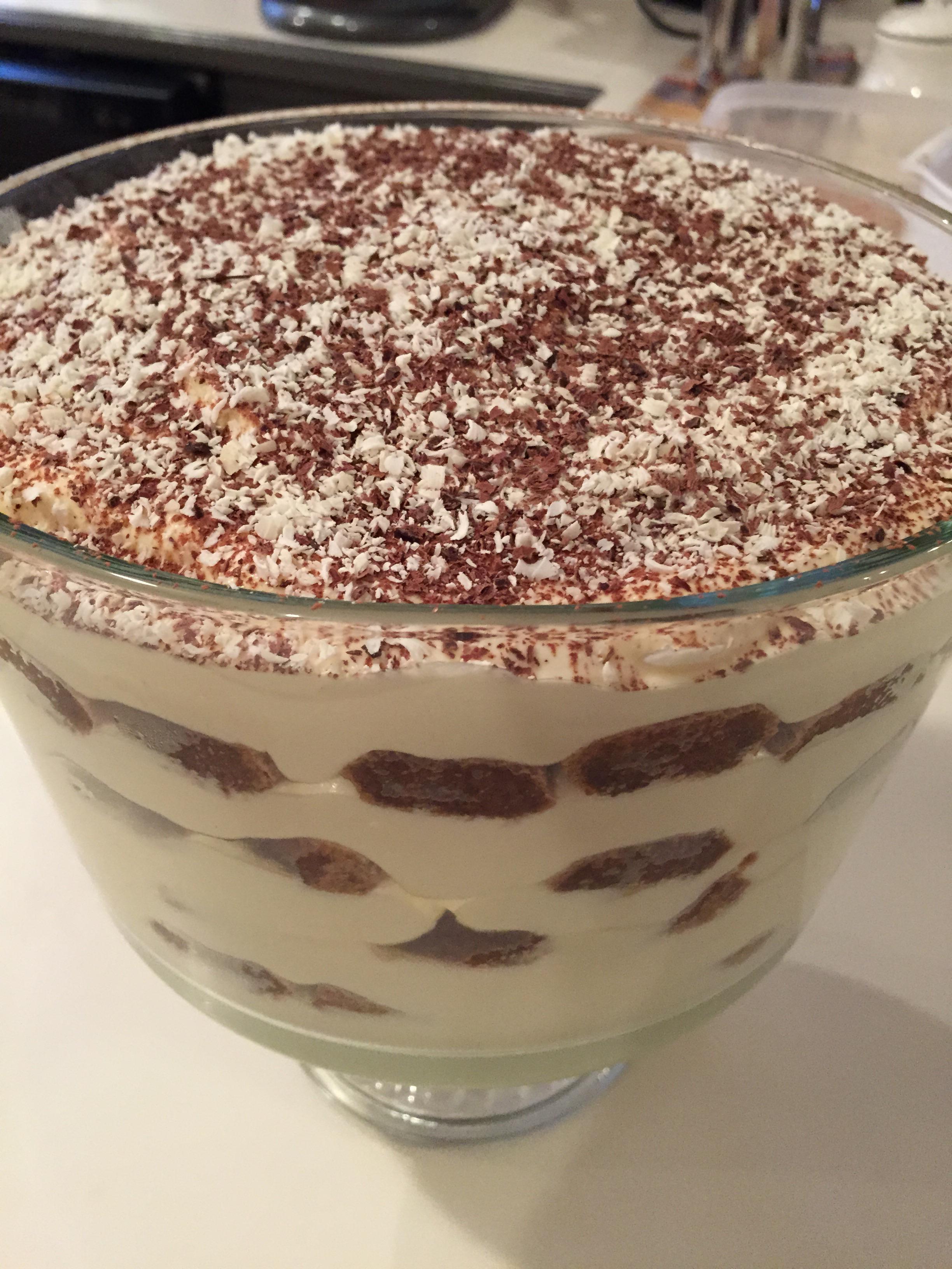 [Homemade] Tiramisu Trifle. r/food
