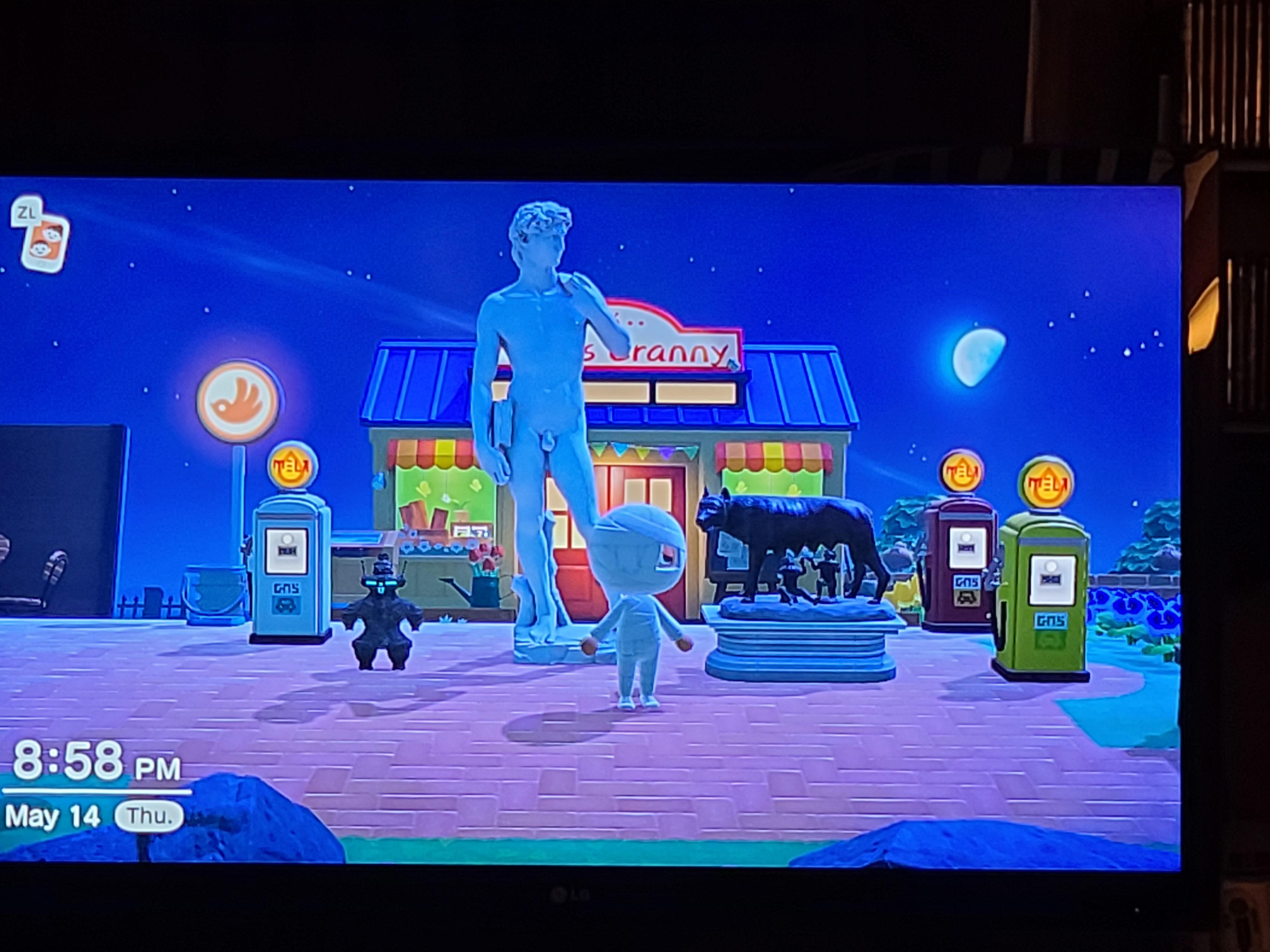 LF fake valiant statue FT either fake gallant, fake motherly, ancient