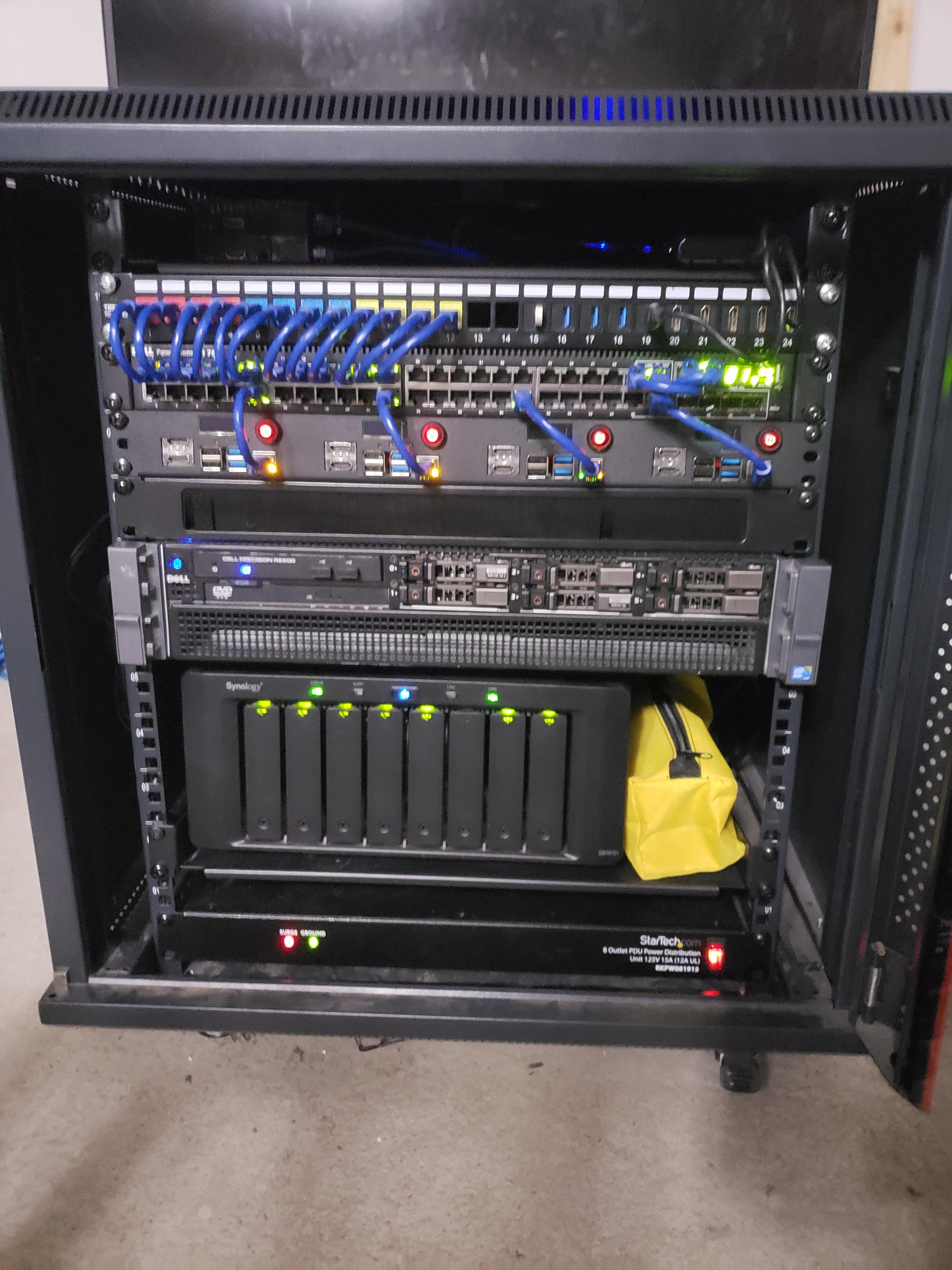 12U rack almost full r/homelab