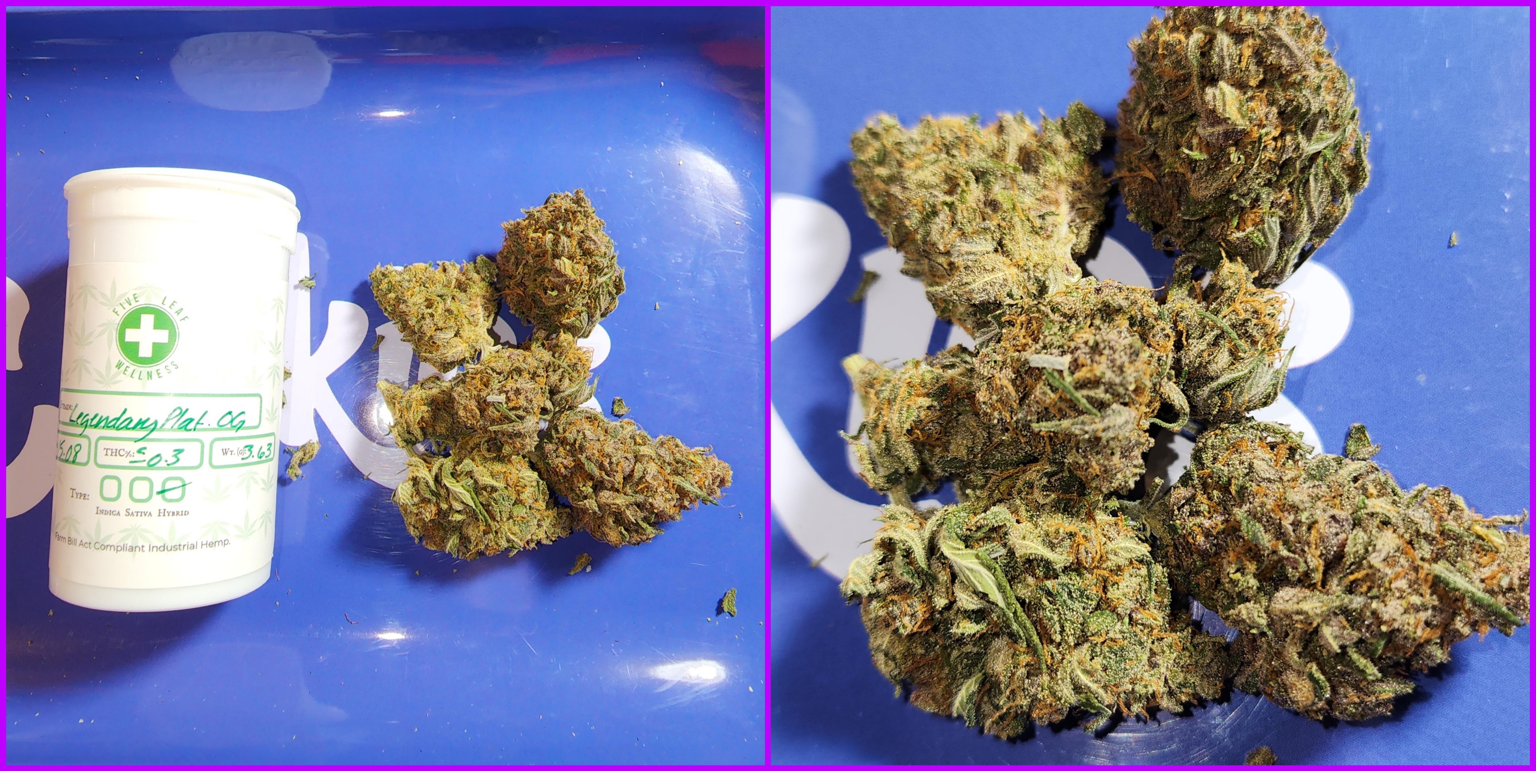 ⛽️ 👃🏽Legendary Platinum OG from Five Leaf Wellness r/hempflowers