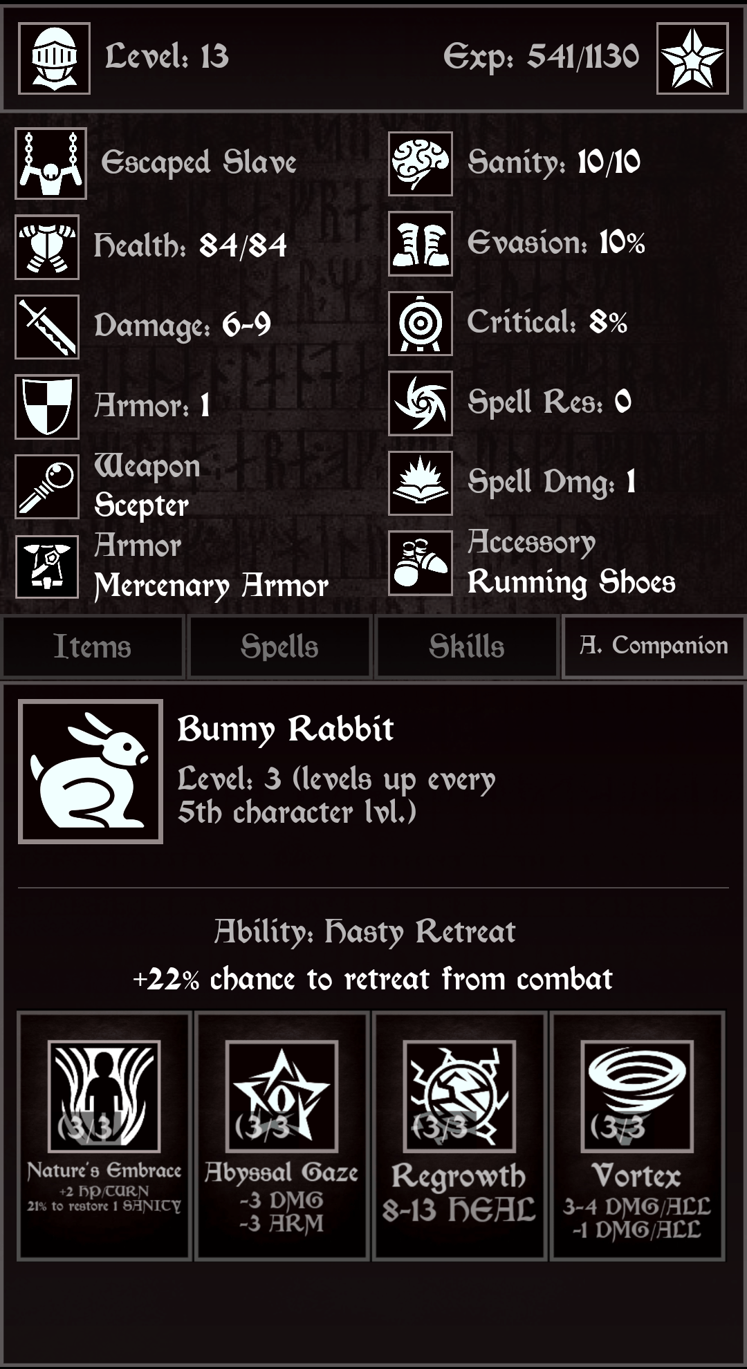 This is my first nightmare run build, fitting the escaped slave is