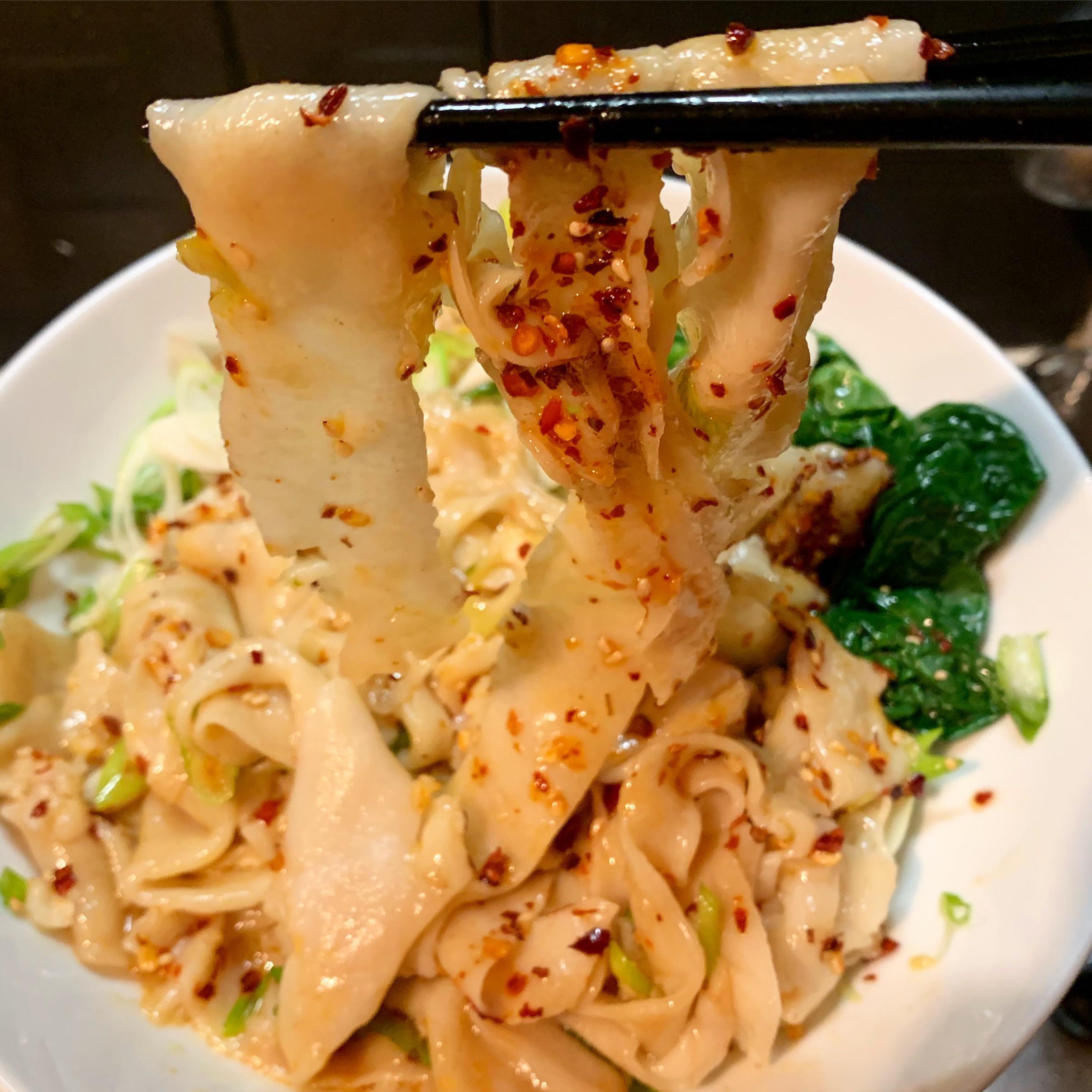 Second attempt at homemade Biang Biang Mian! r/chinesefood