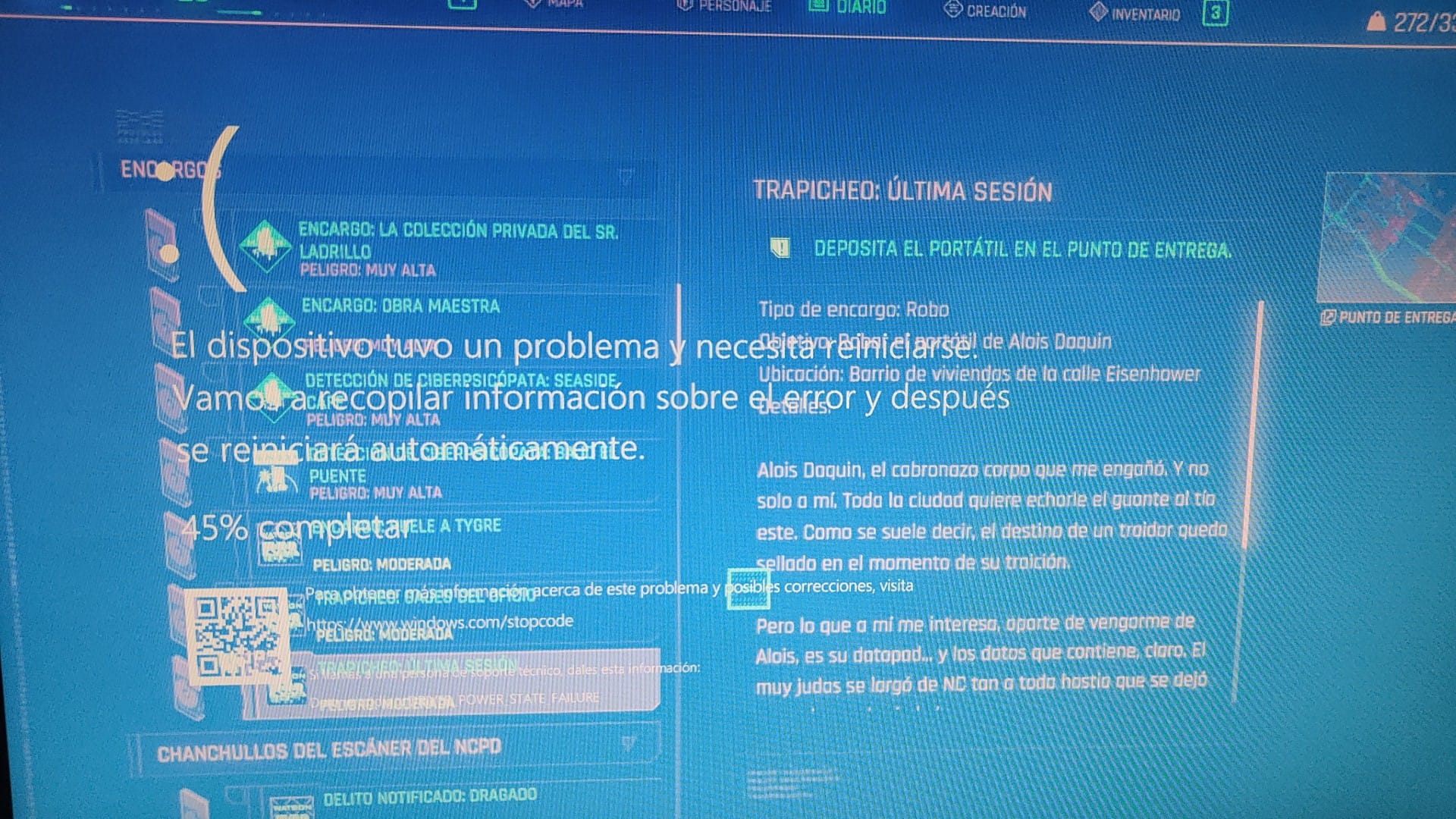 Windows blue screen playing Cyberpunk 2077 on Stadia r/Stadia