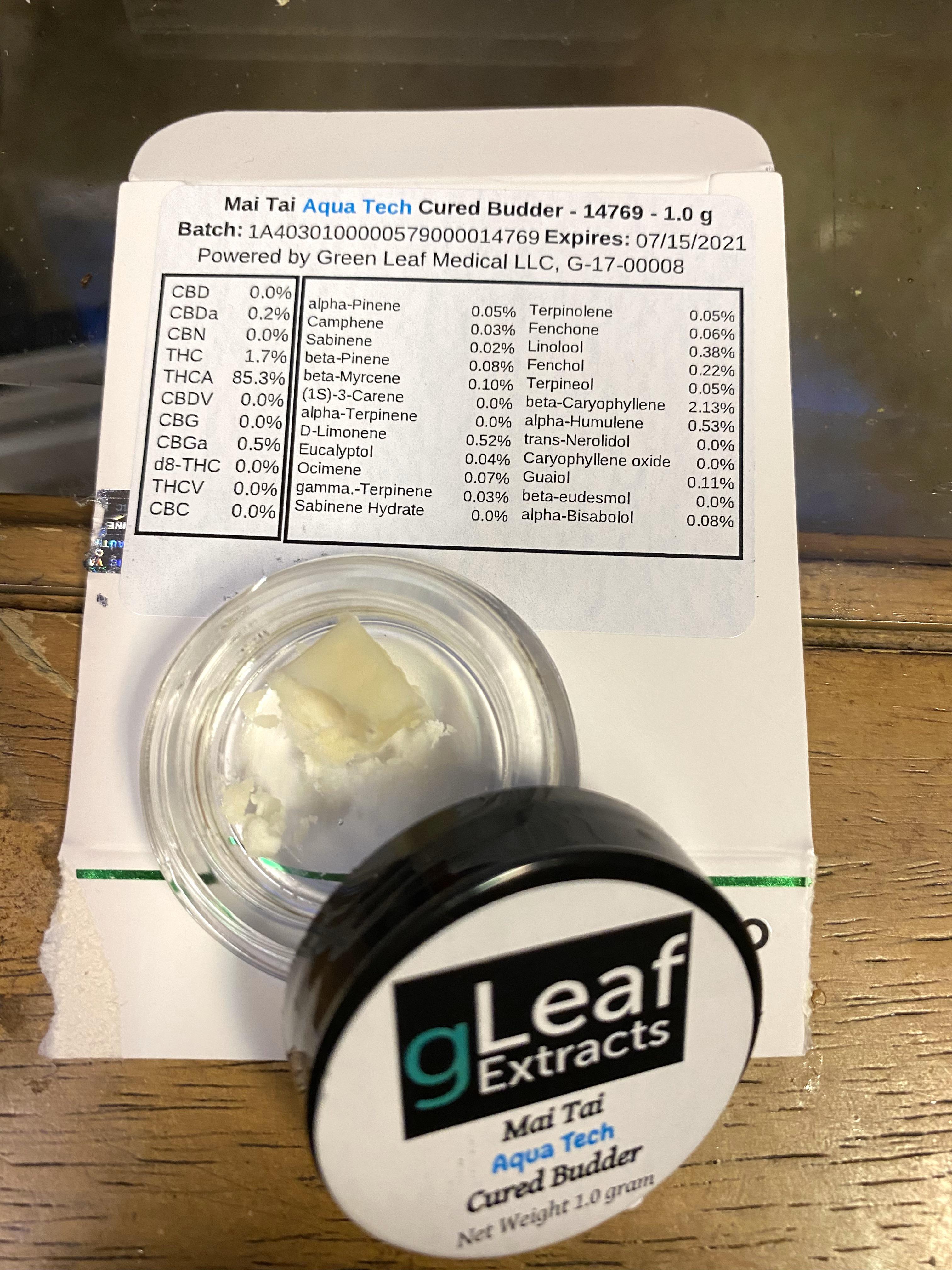 Mai Tai Gleaf Aquatech cured butter review in comments r/MDEnts