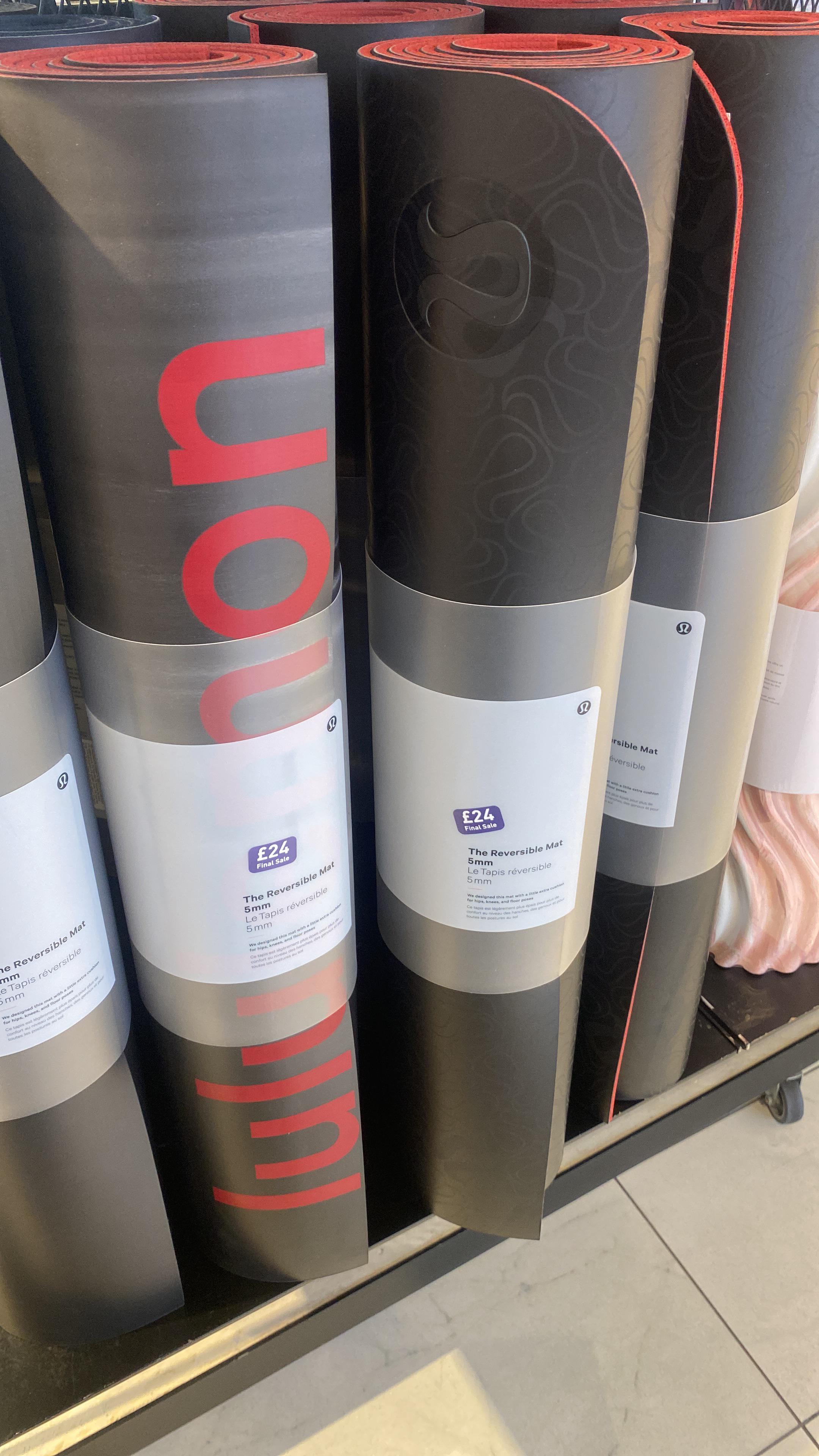 Heavily discounted yoga mats in London regent street store r/lululemon