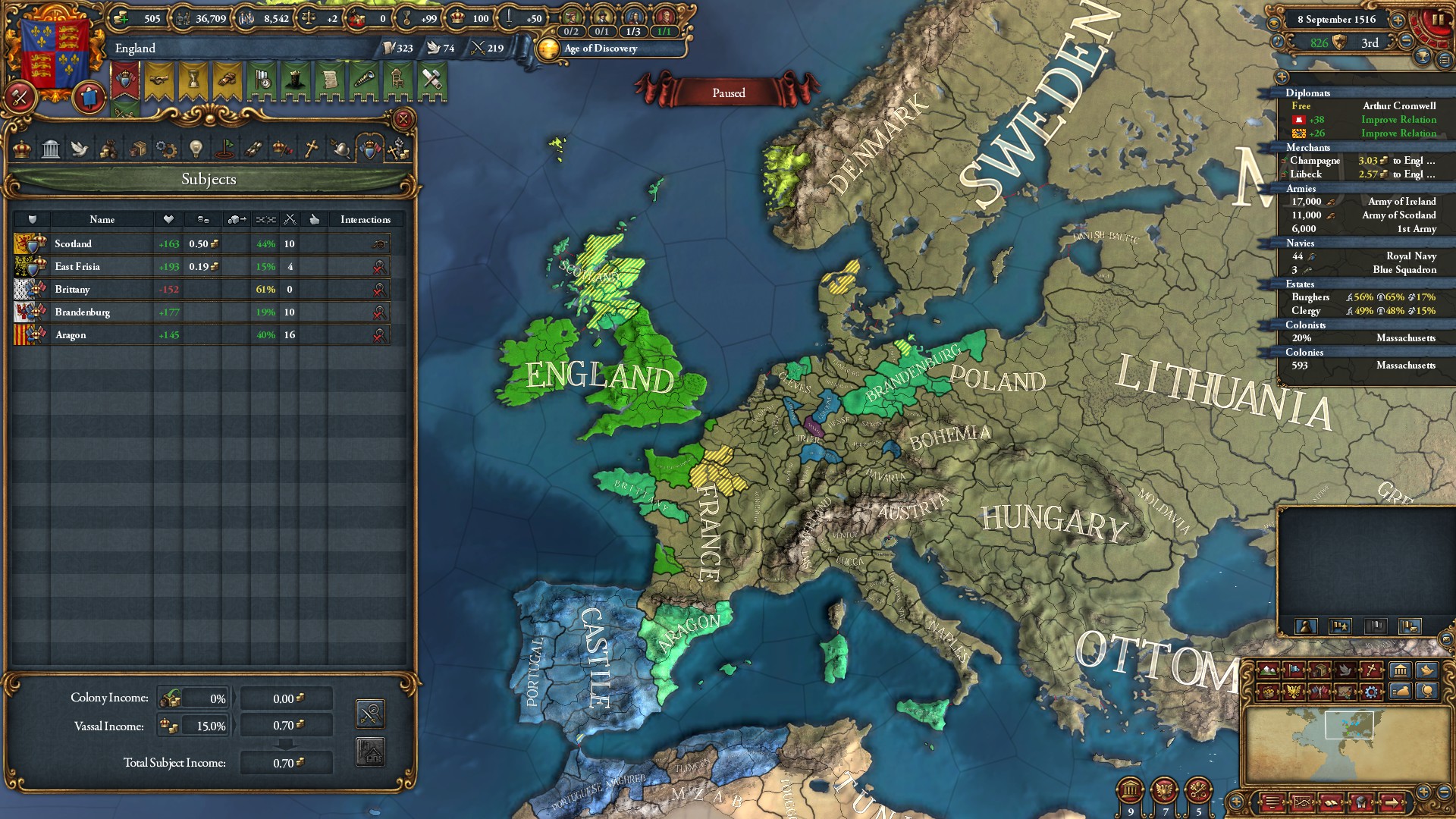 The English Crown, 1516 r/eu4