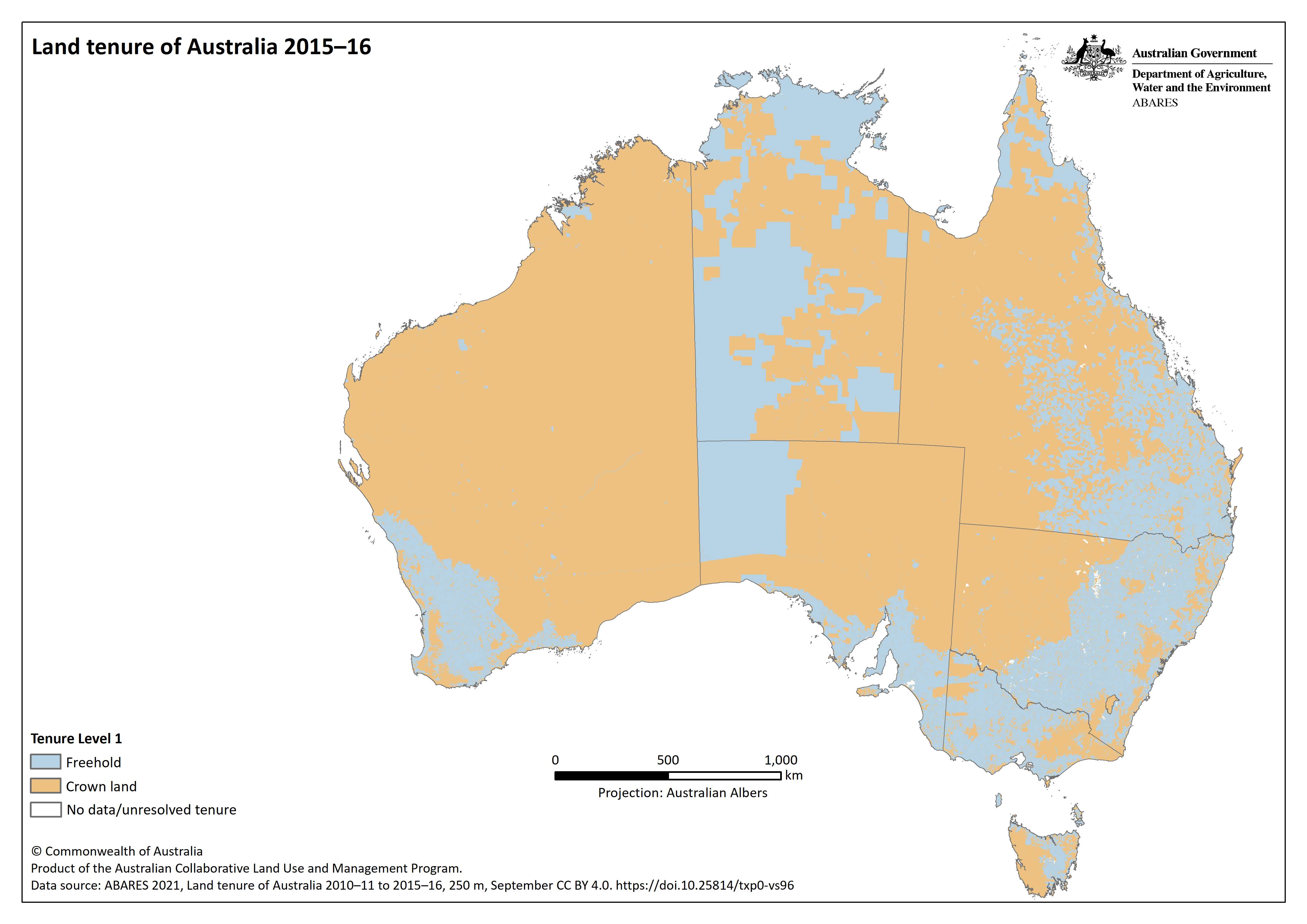 Crown Lands in Australia r/MapPorn